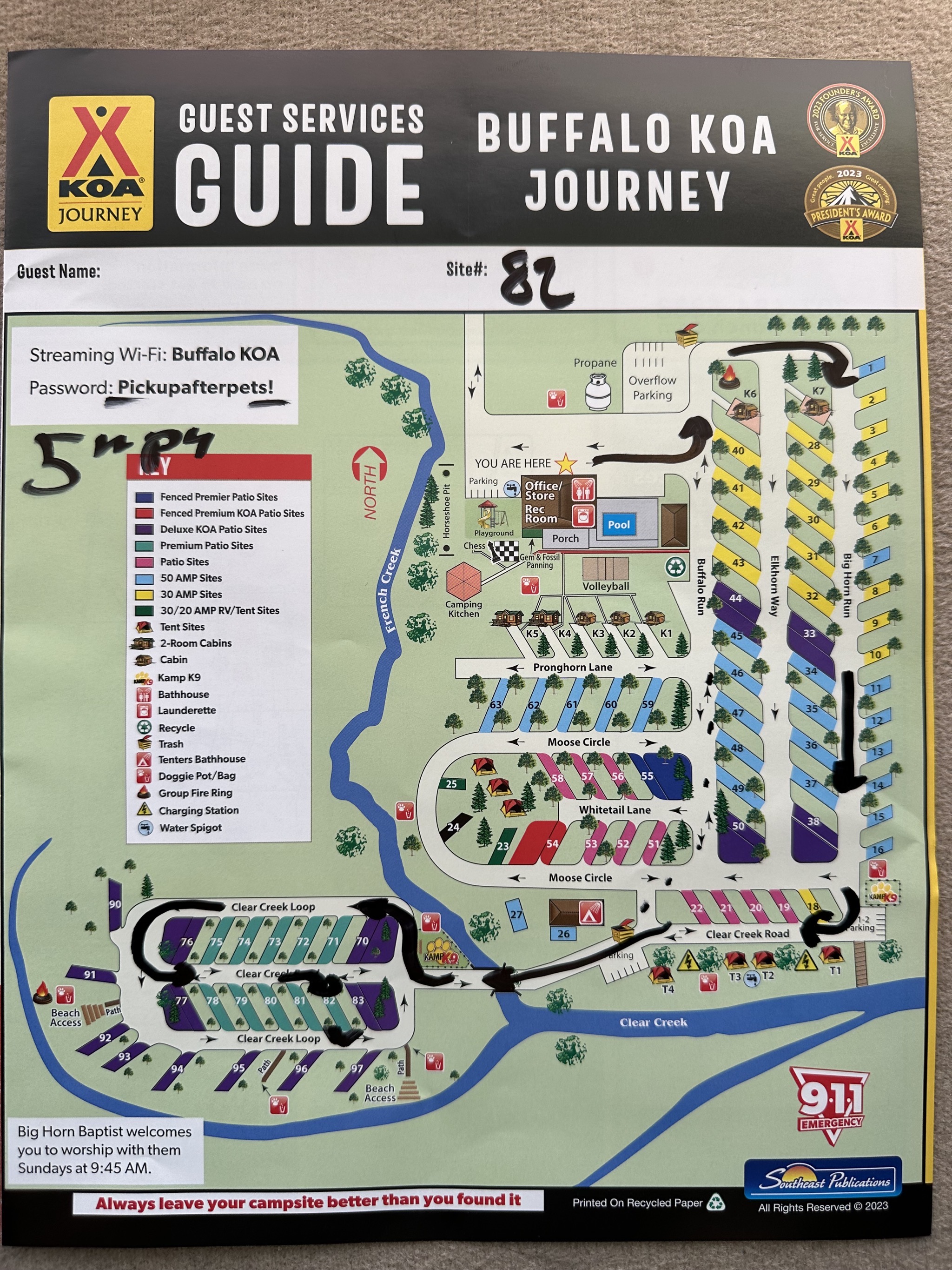 Campground map