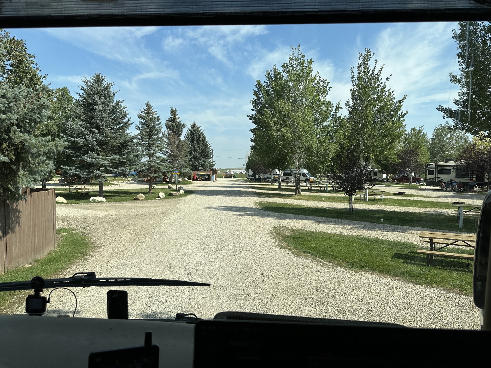 Leaving the RV park