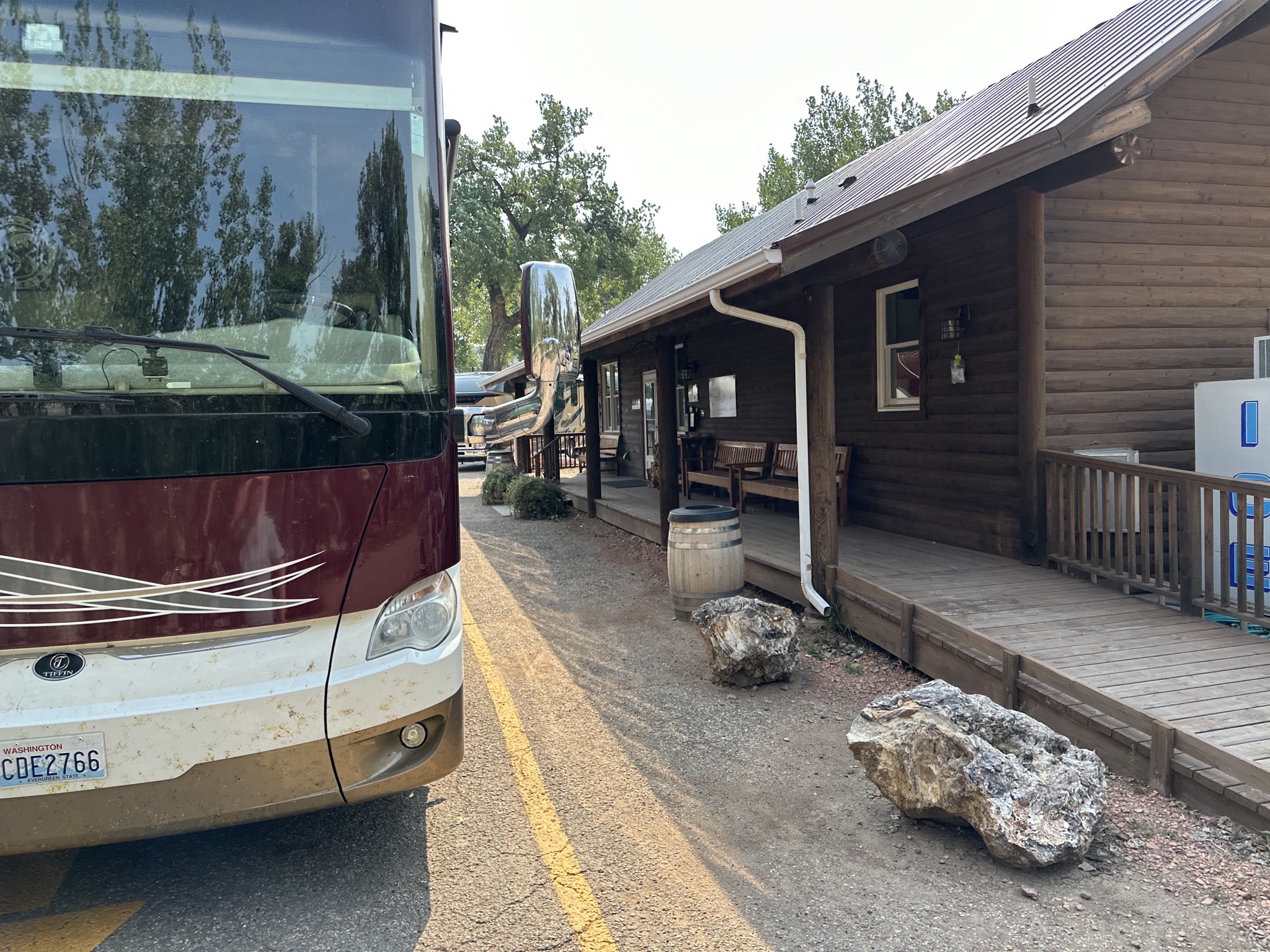 Coach outside office