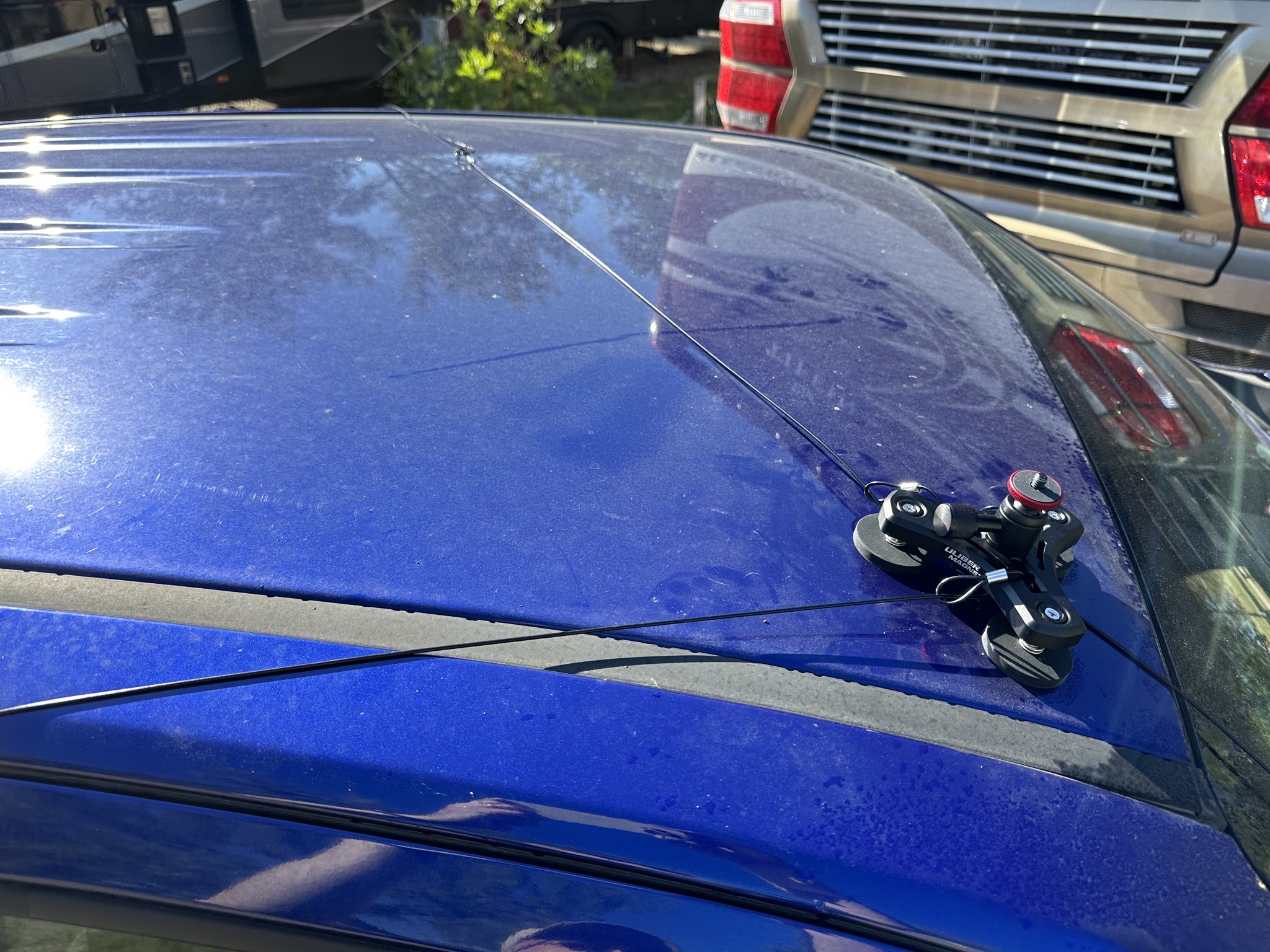 Camera mount on truck