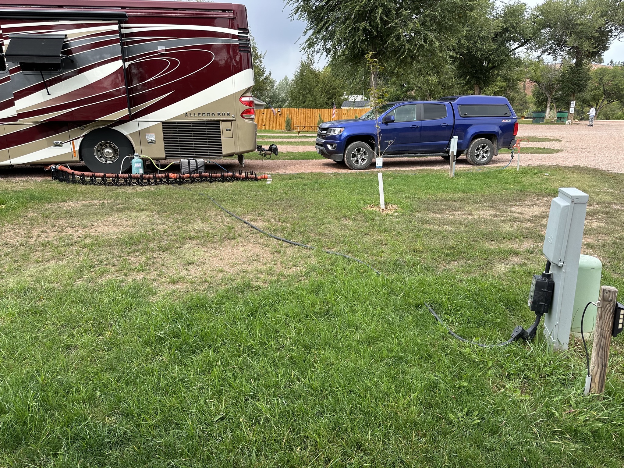 Power plugged into neighboring ex-site