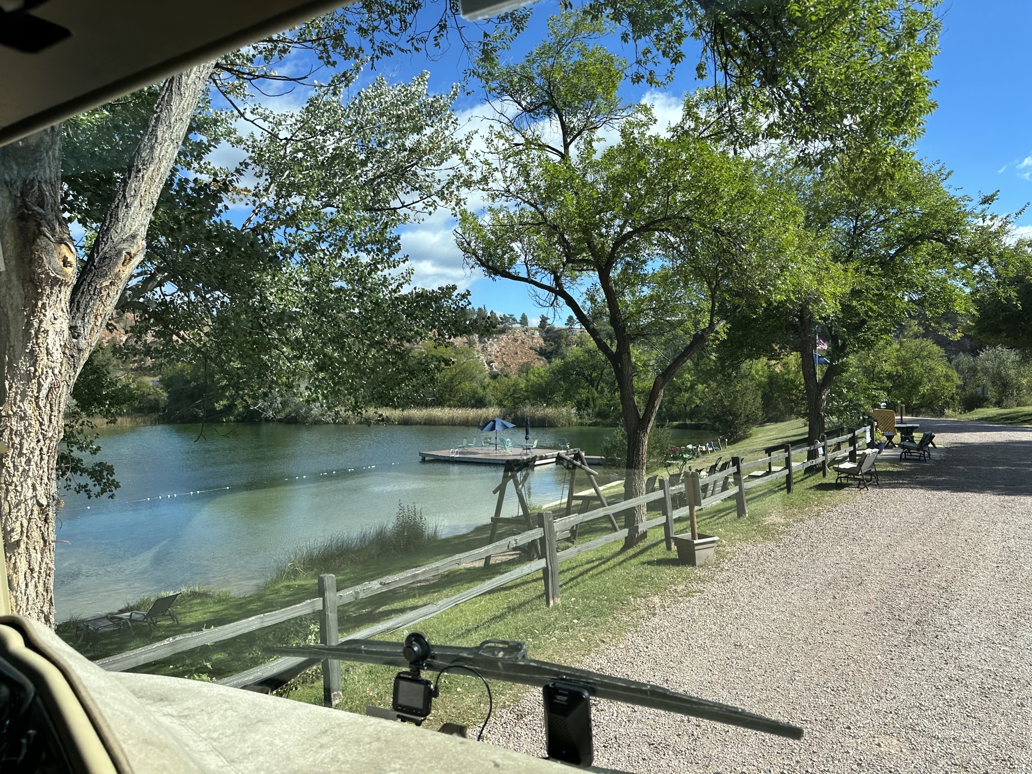 Leaving the campground