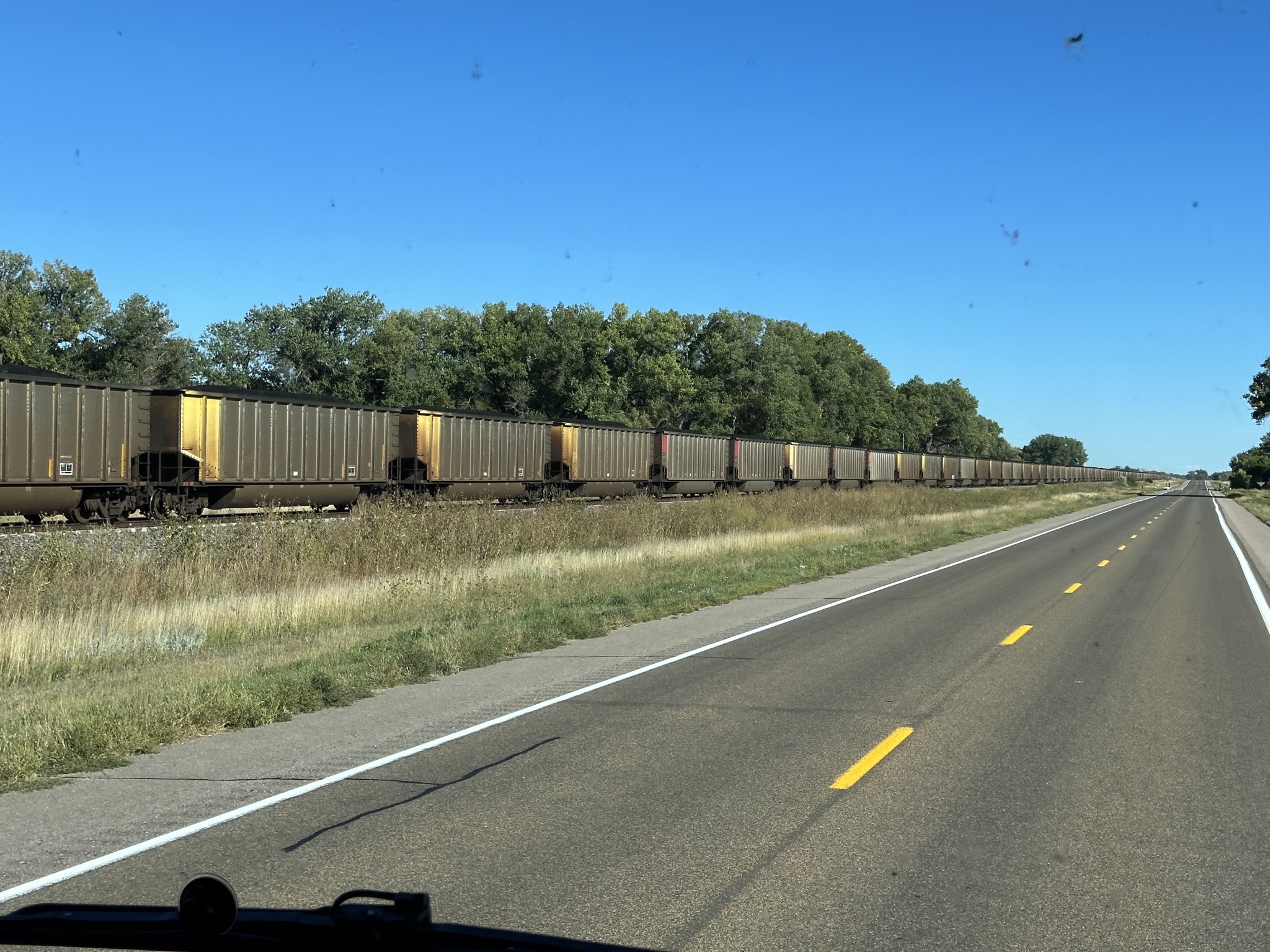 Long coal train