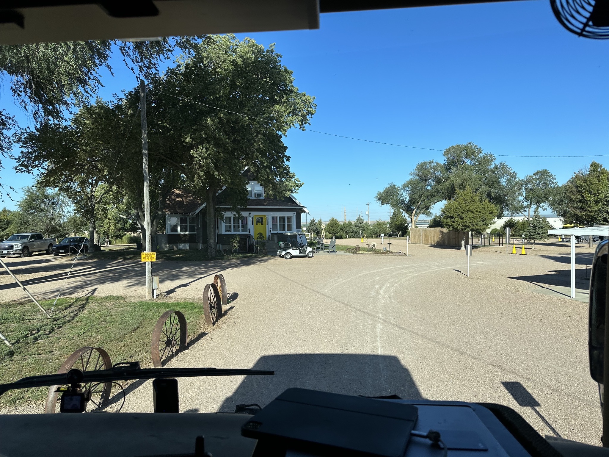 Leaving the campground