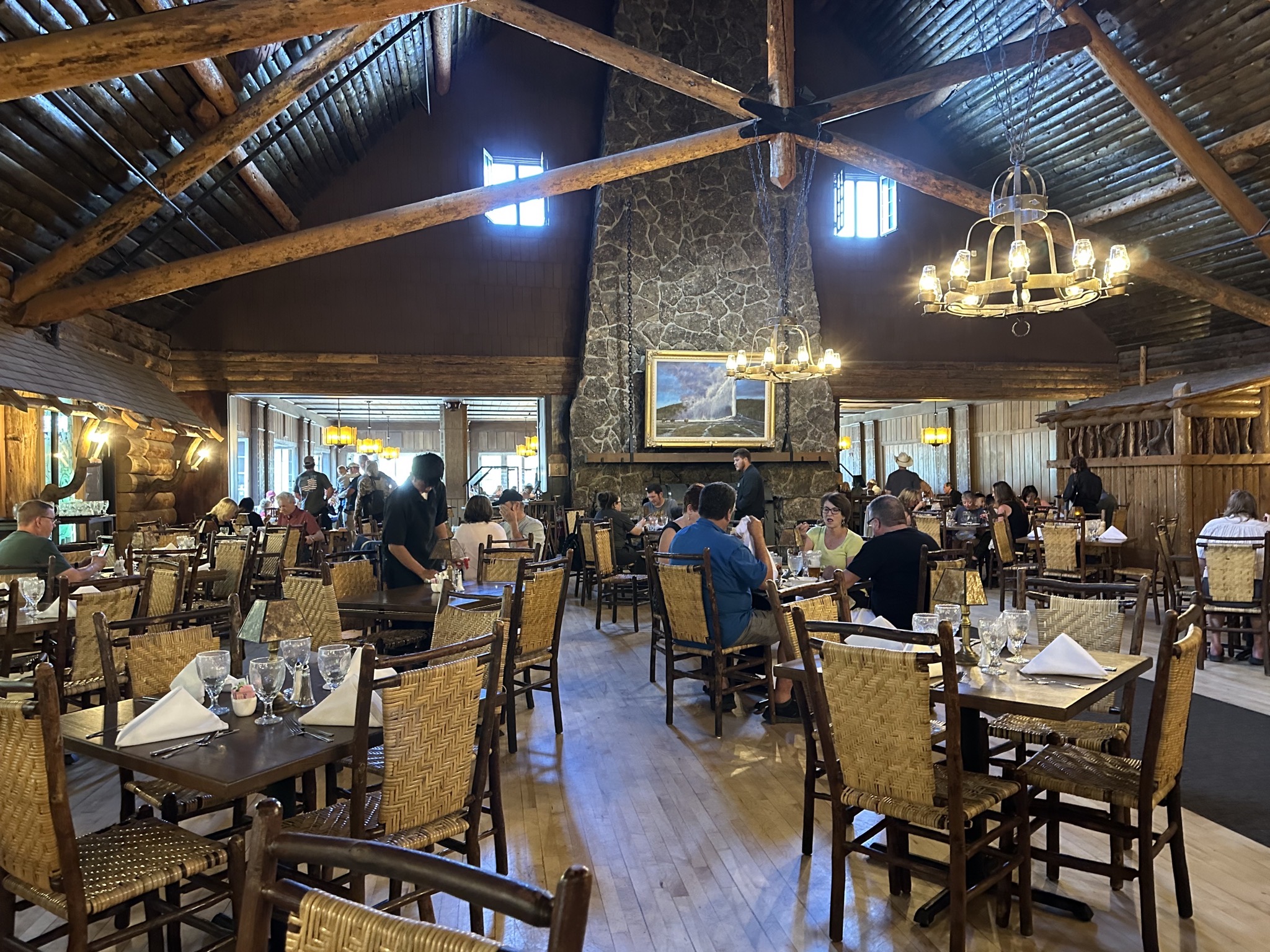 Old Faithful Inn dining room