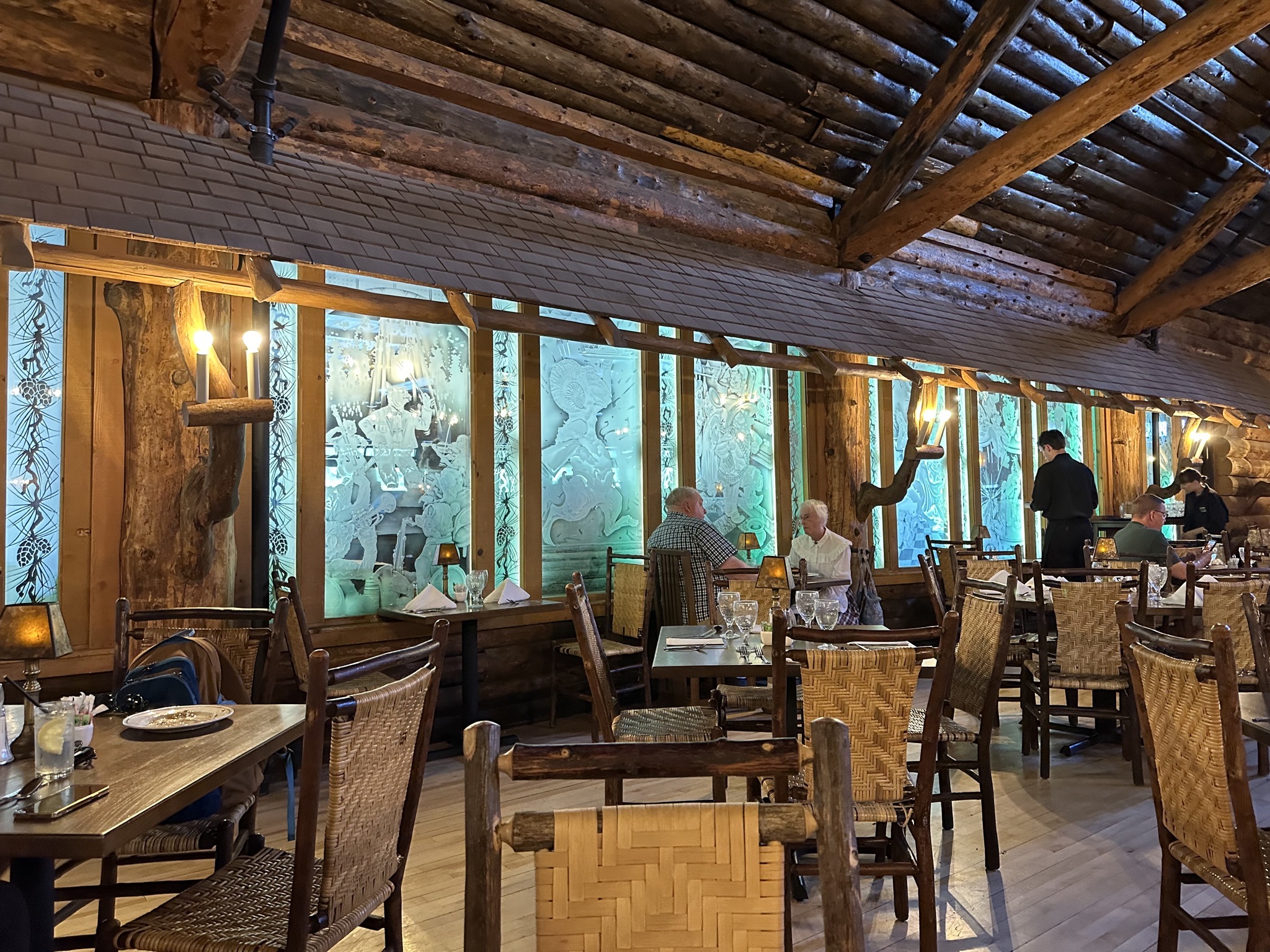 Old Faithful Inn dining room