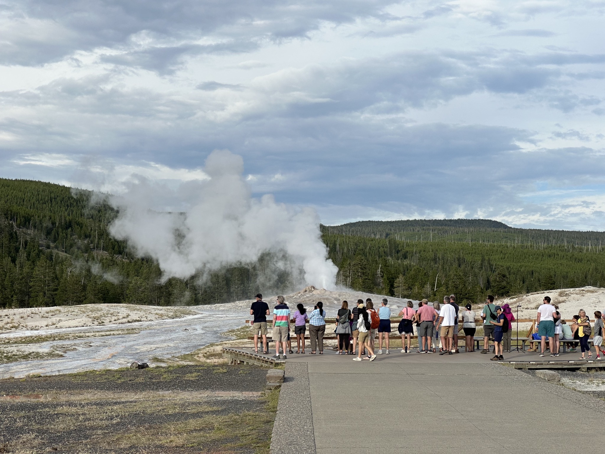 Old Faithful geyser
