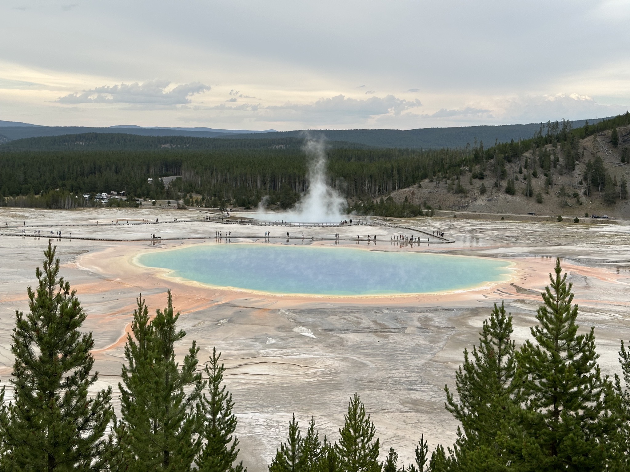 Grand Prismatic overlook