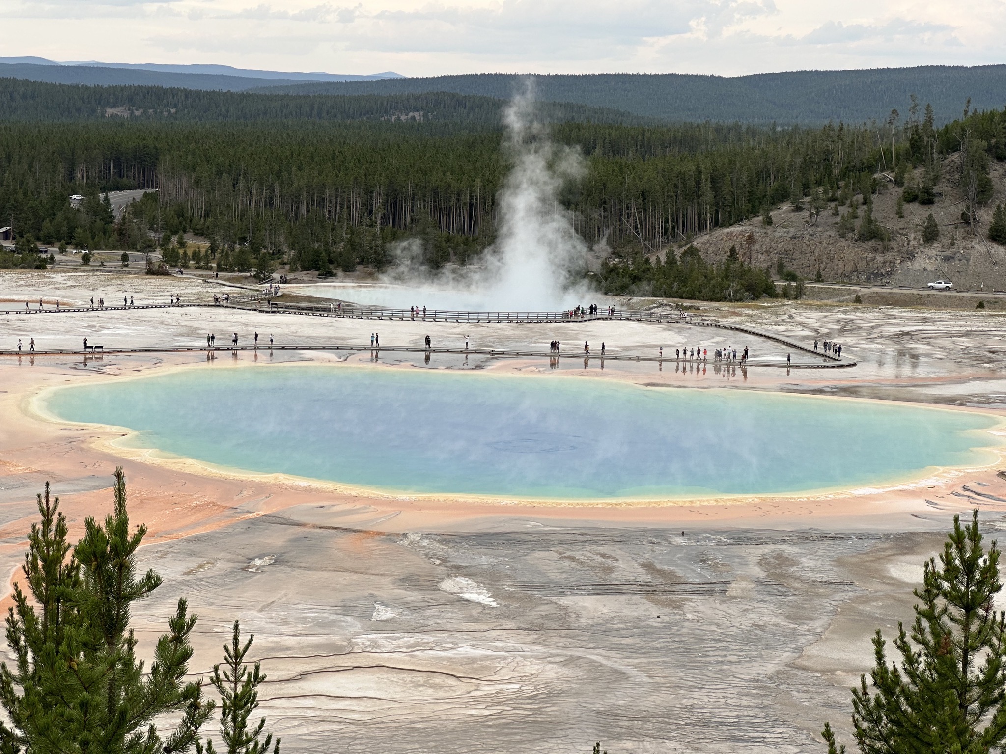 Grand Prismatic overlook