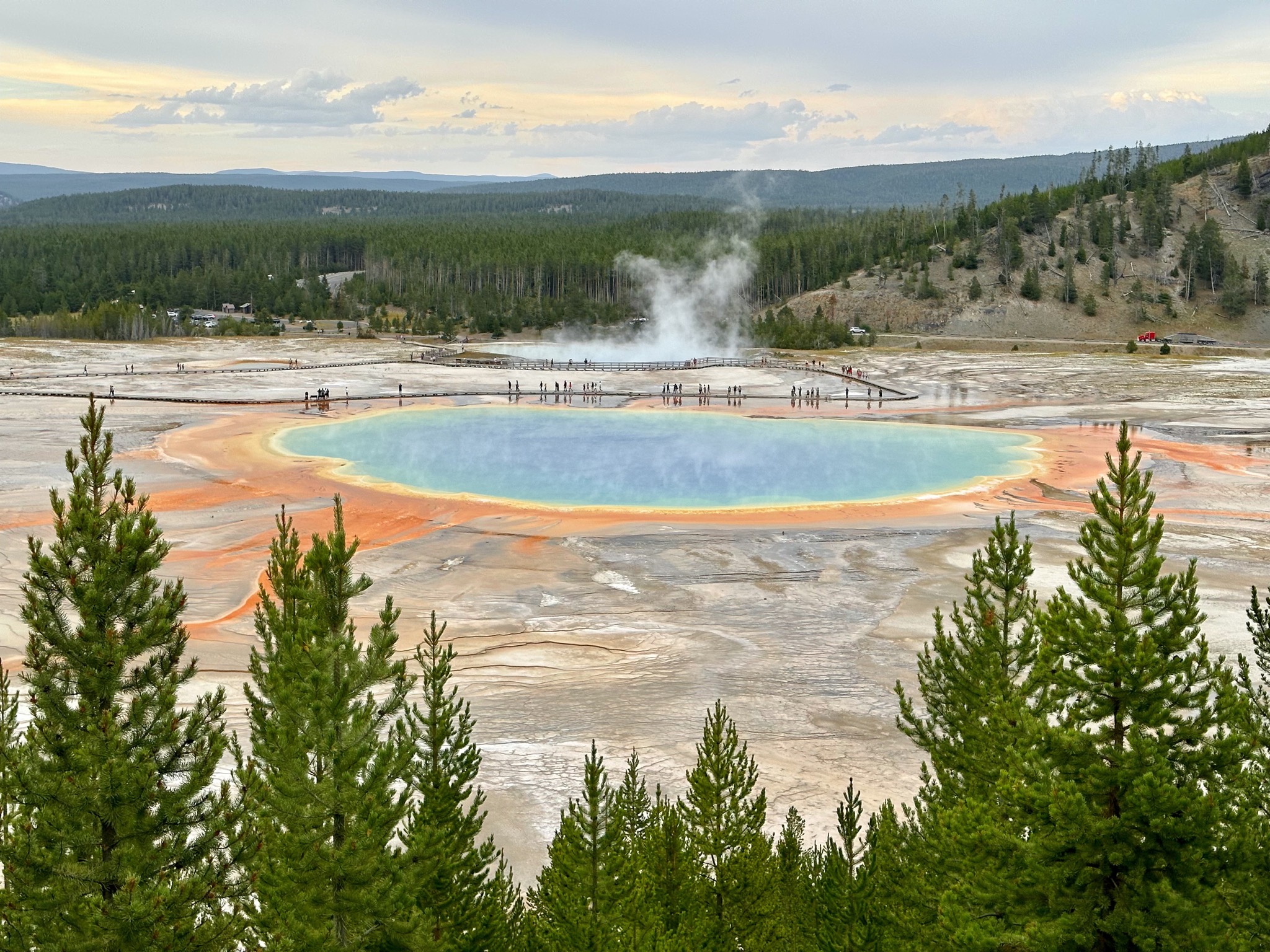 Grand Prismatic overlook