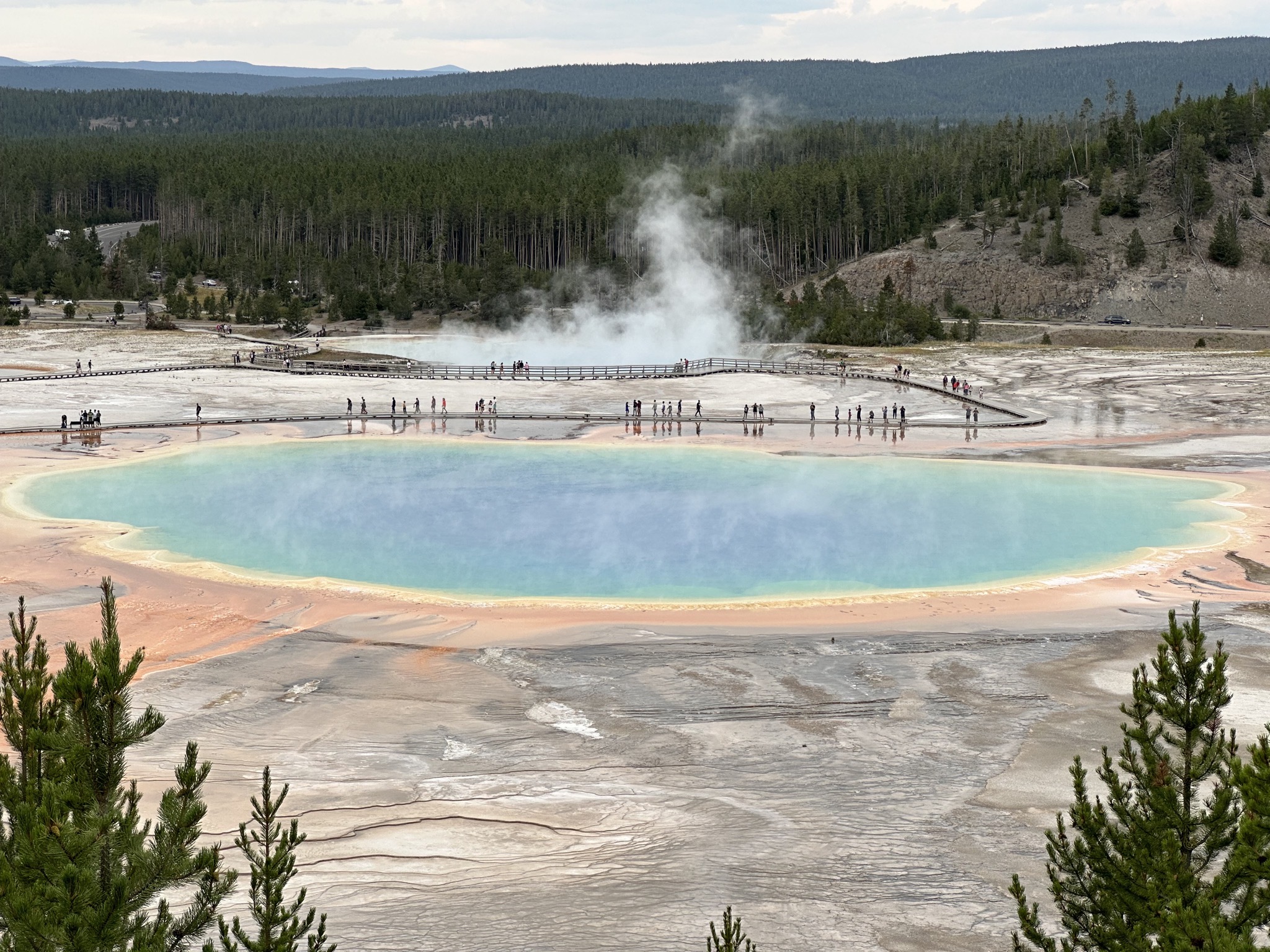 Grand Prismatic overlook