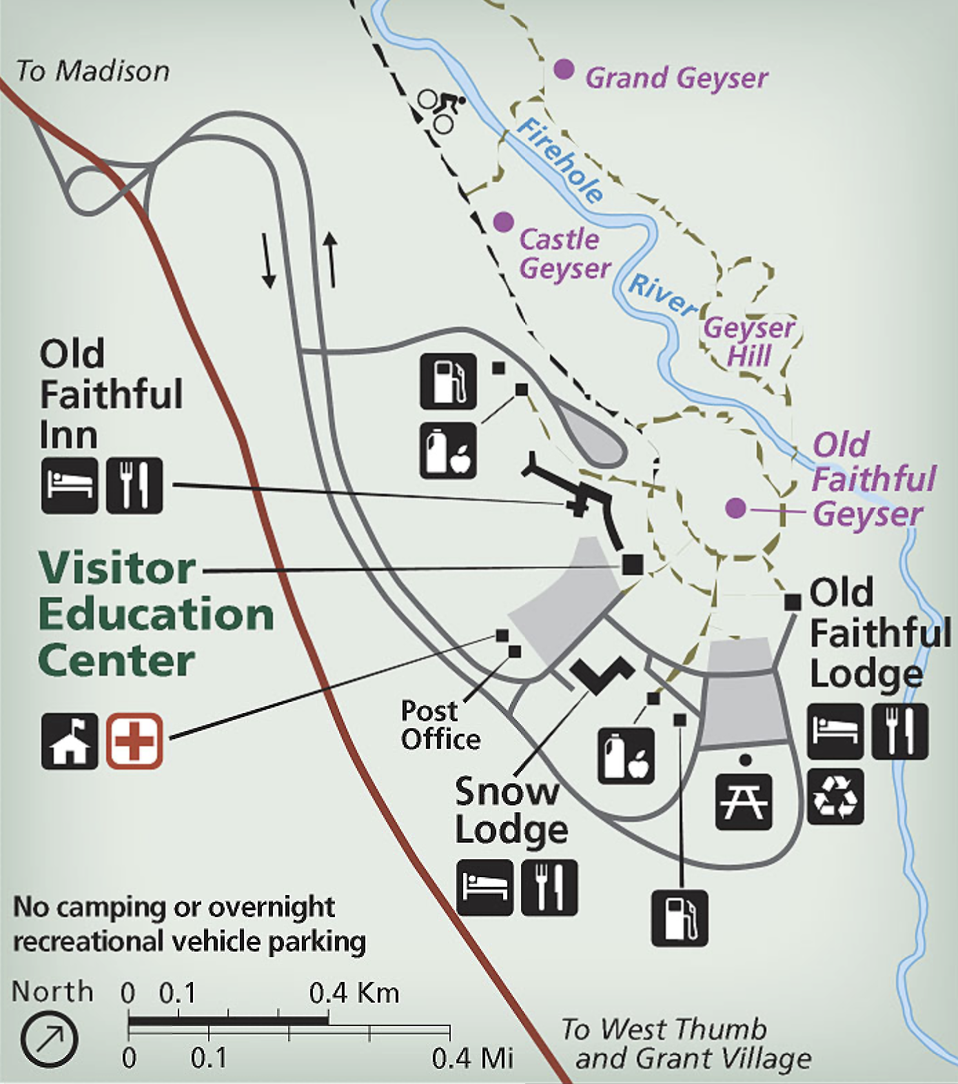 Old Faithful map