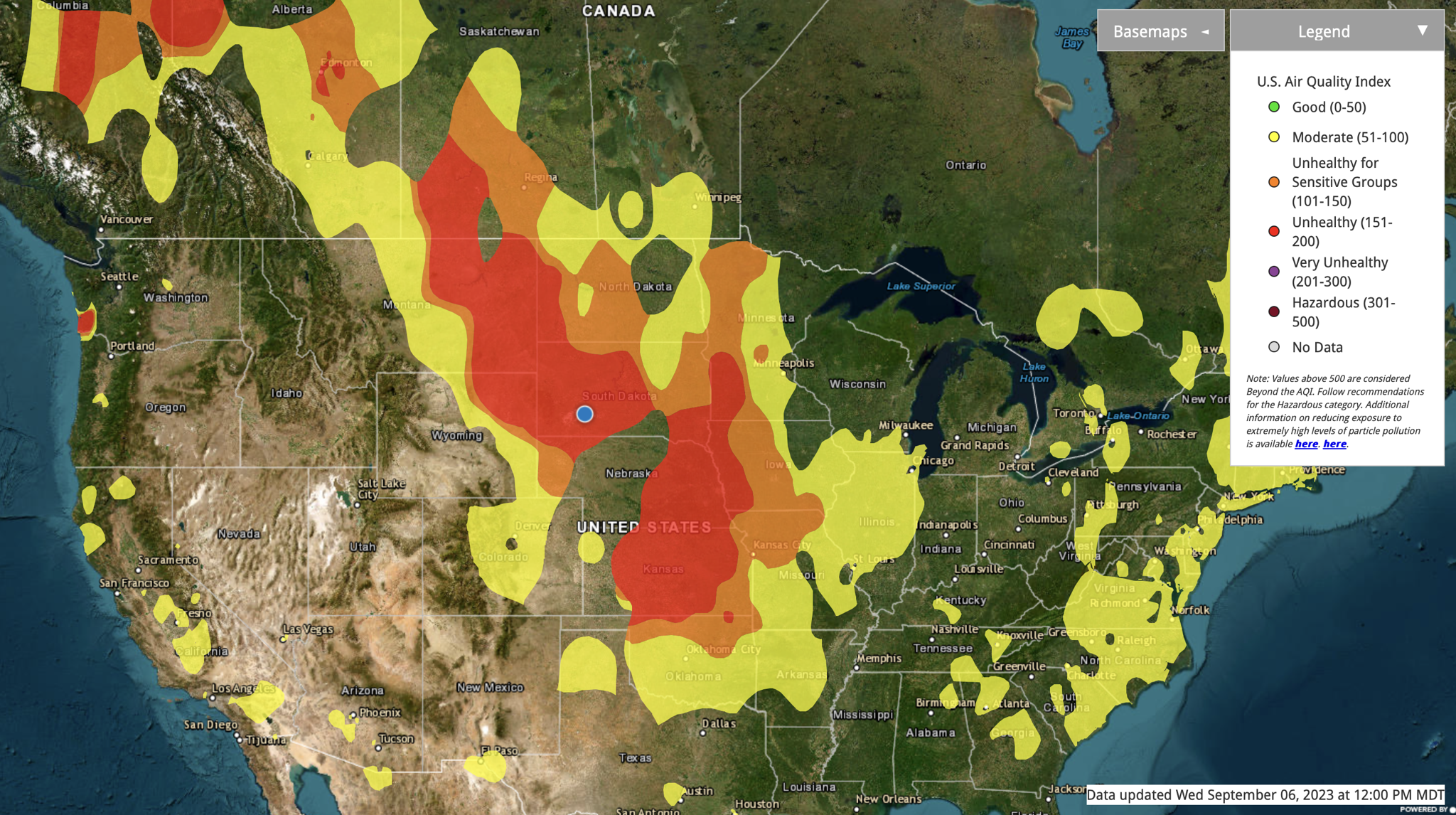 Smoke map