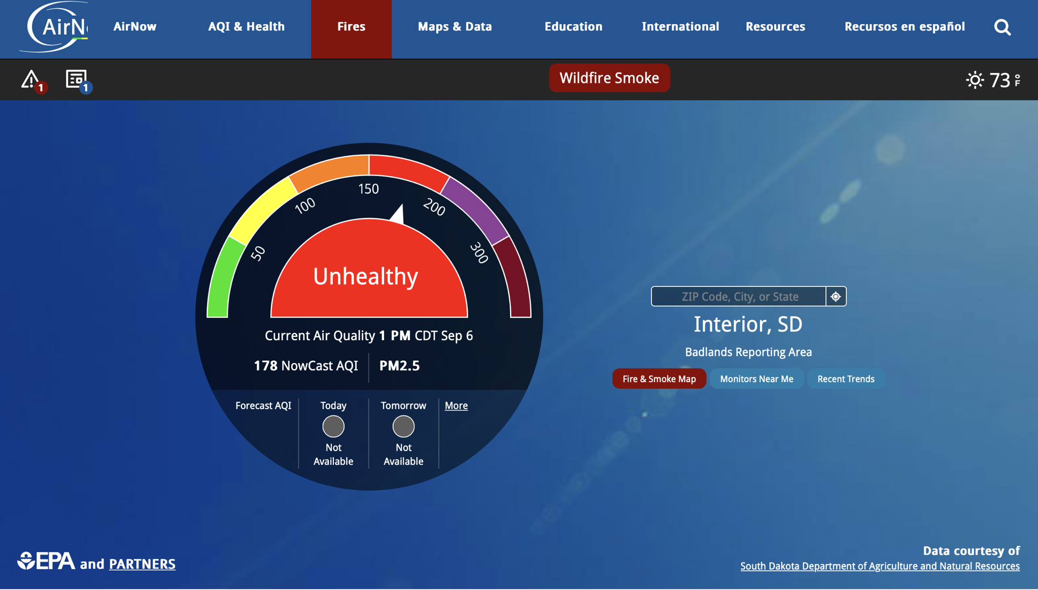 Unhealthy air