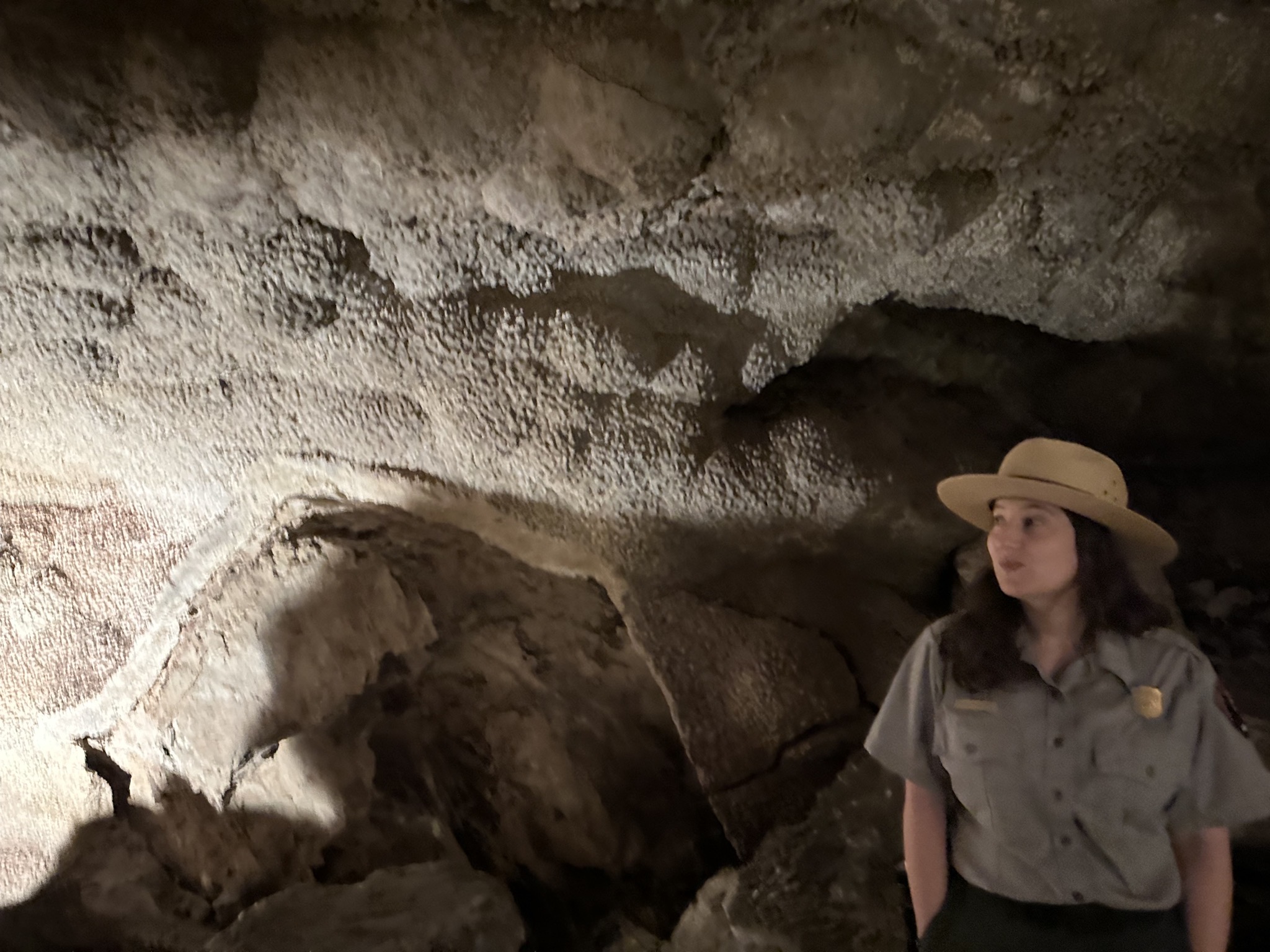 Cave formations and ranger