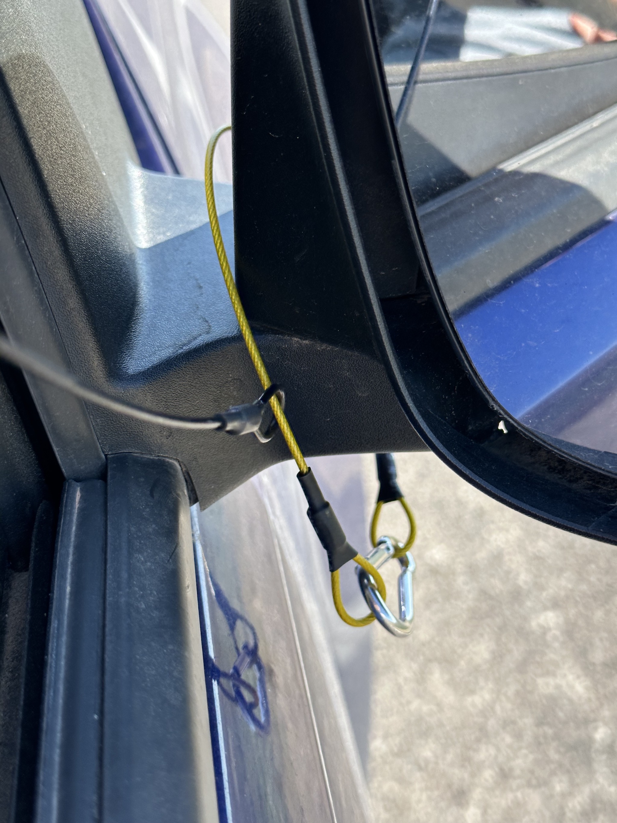 Secured to mirror