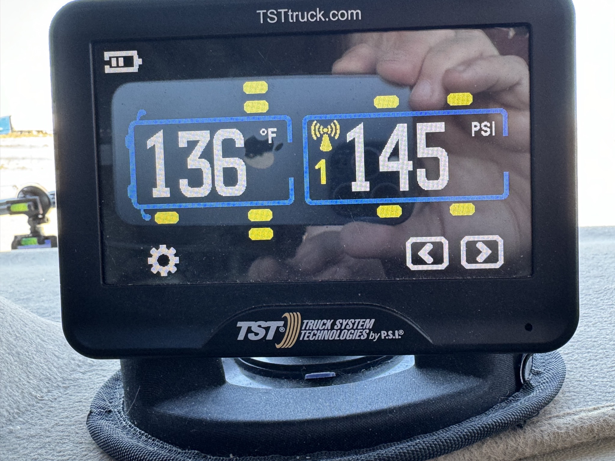 High temperature on TPMS