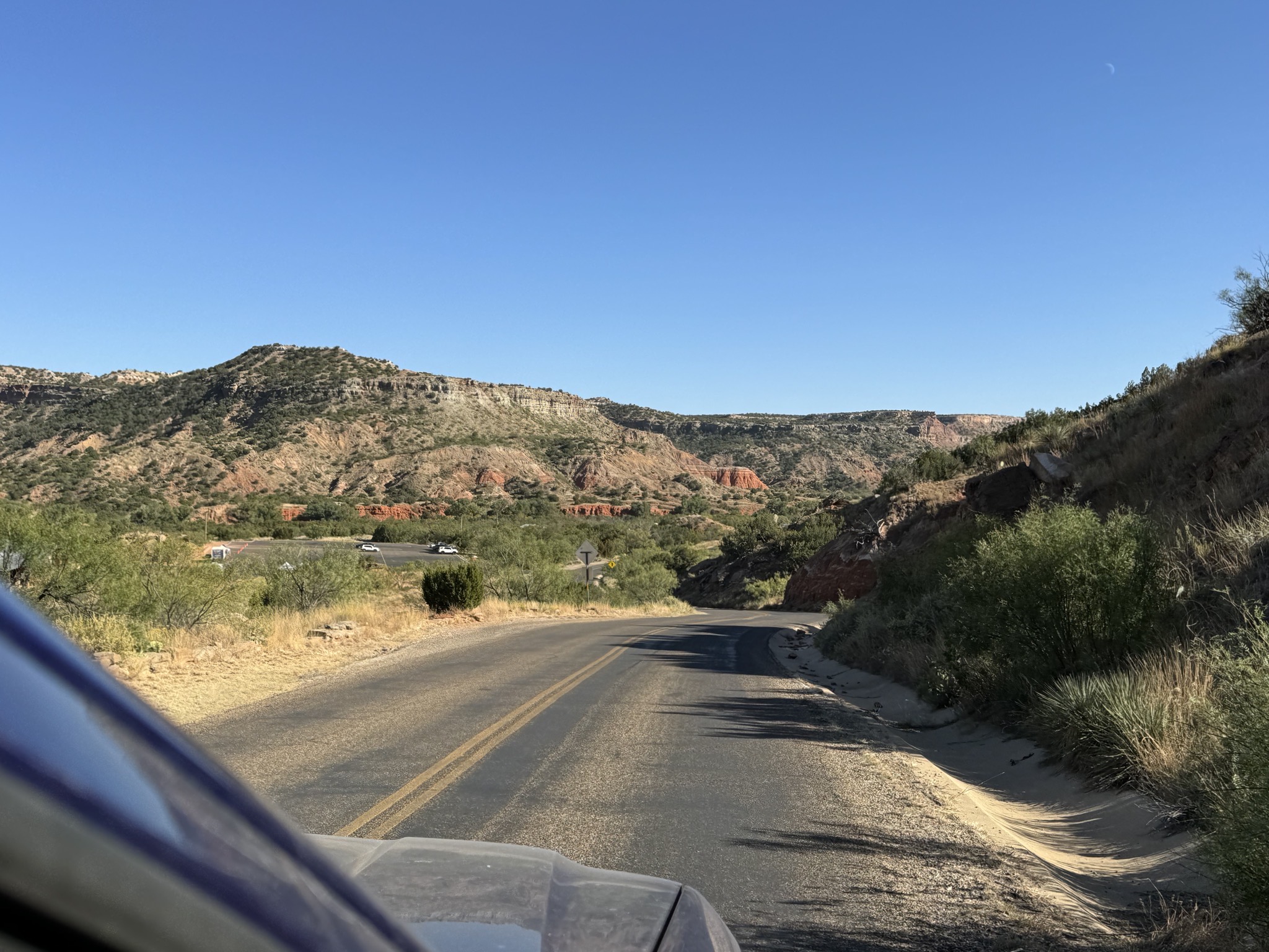 Heading down