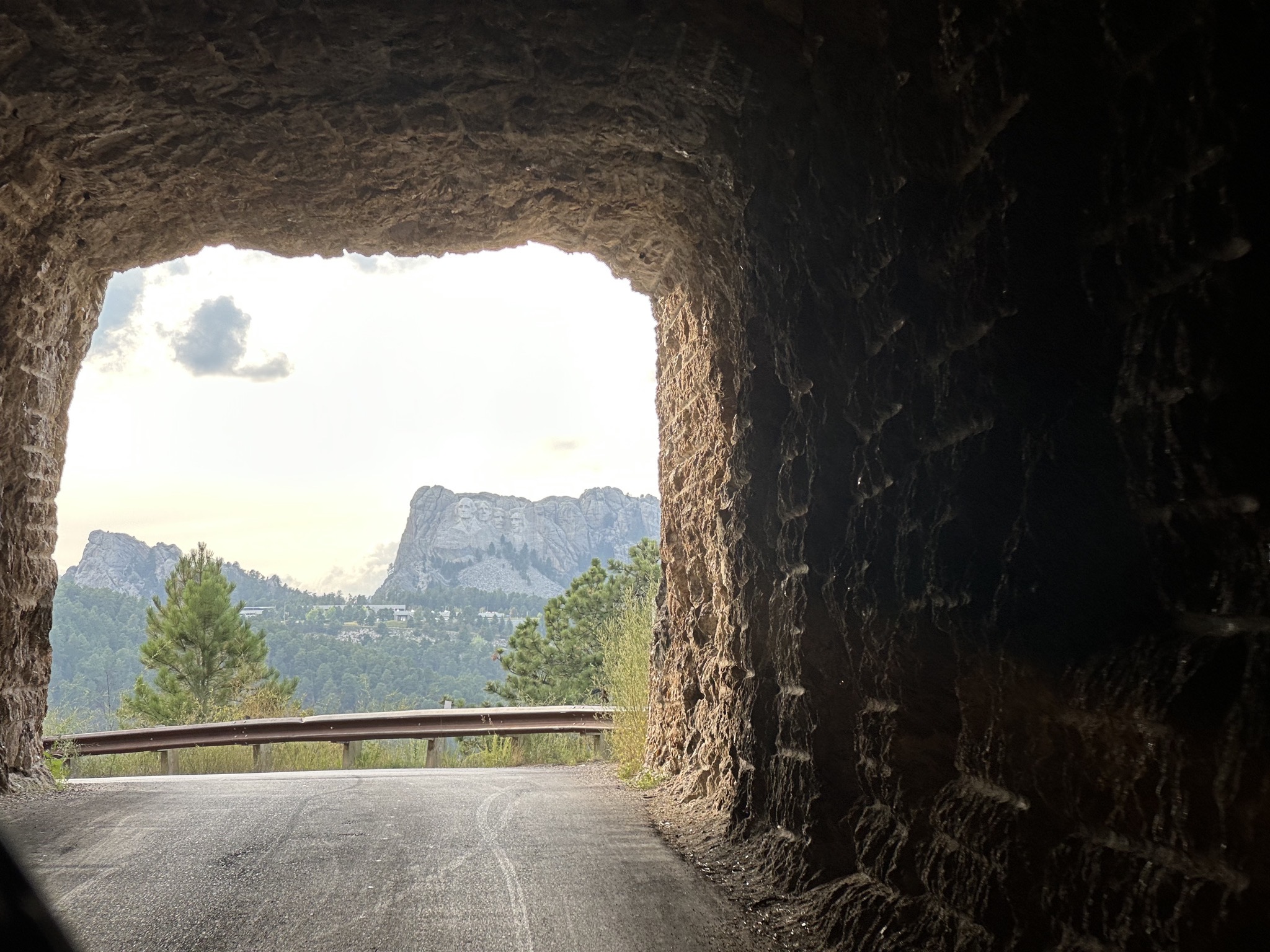 Tunnel with view of Mount Rushmore