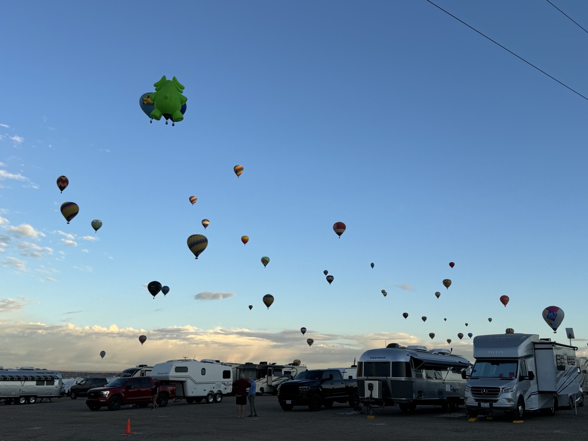 Balloons over RV lot
