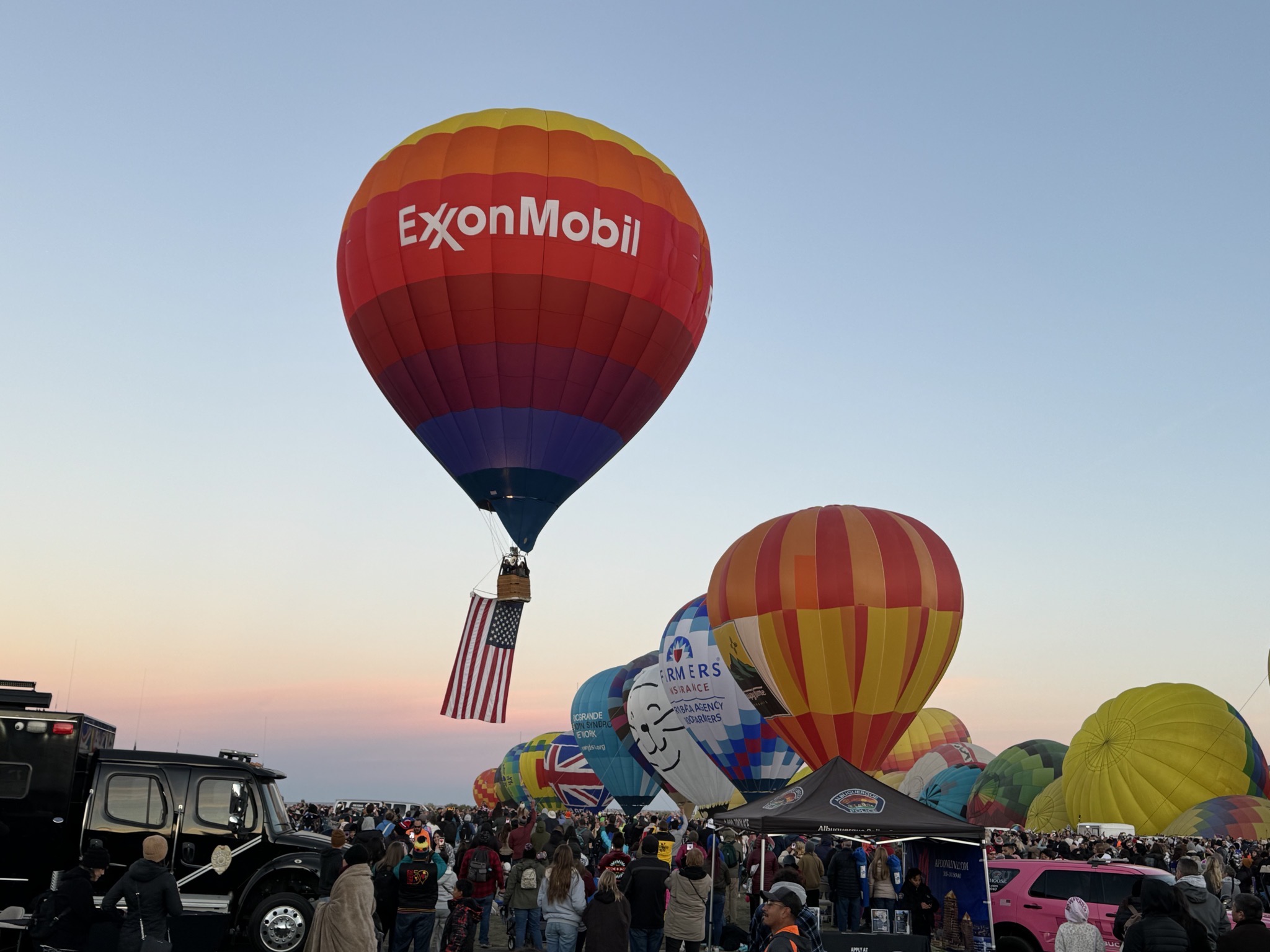 First balloon launch