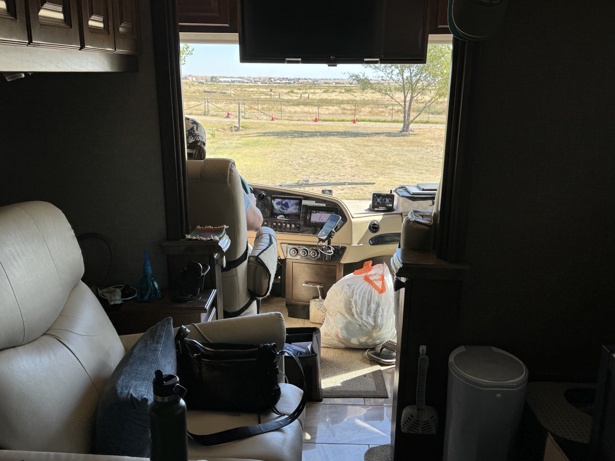 Leaving campground
