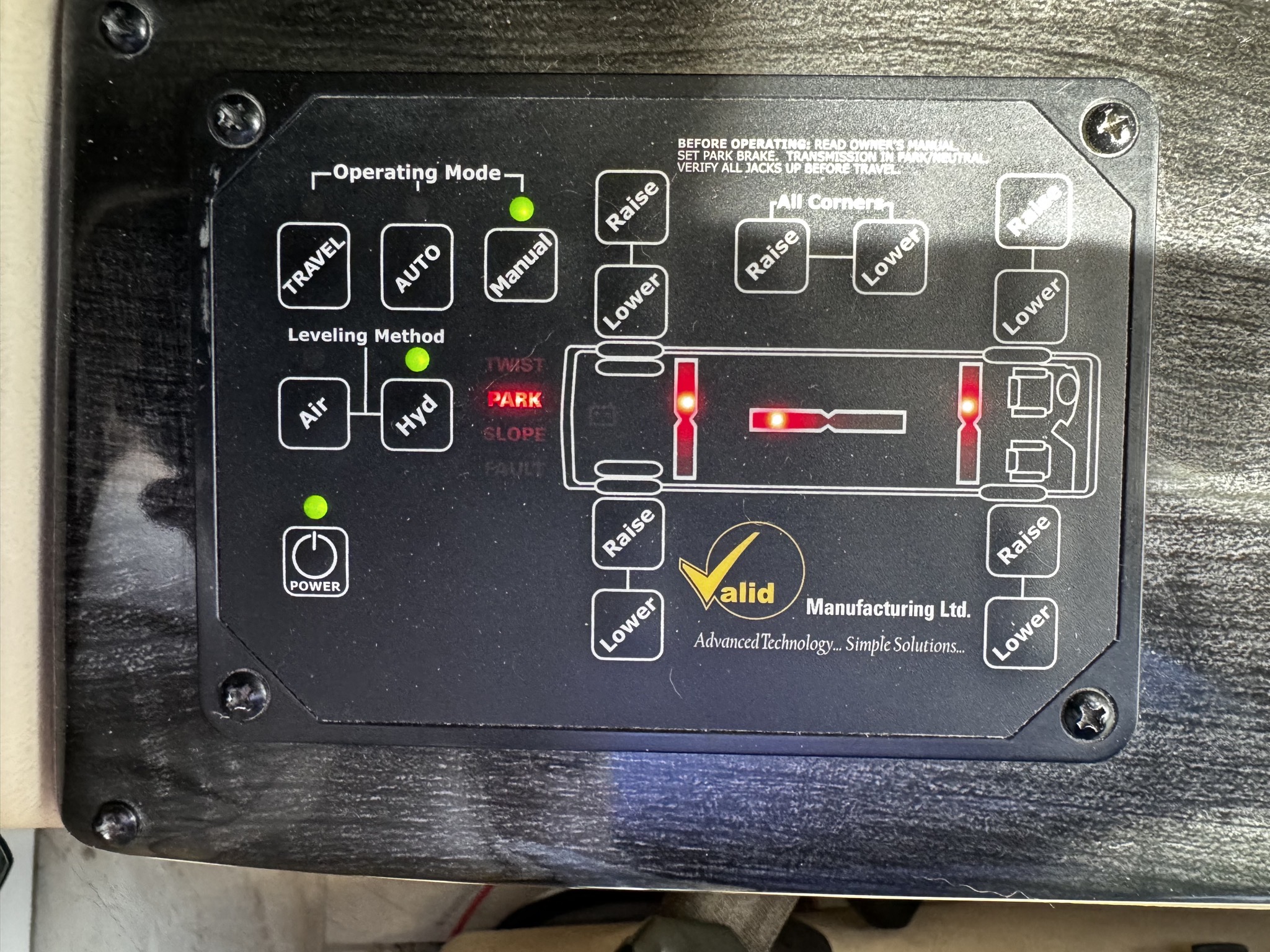 Leveling control