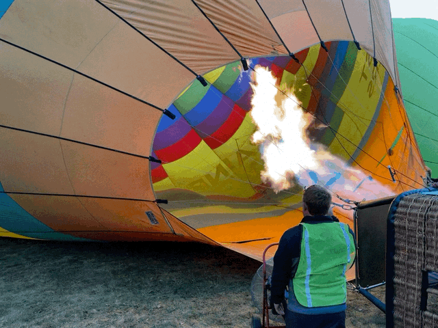 Hot air inflation