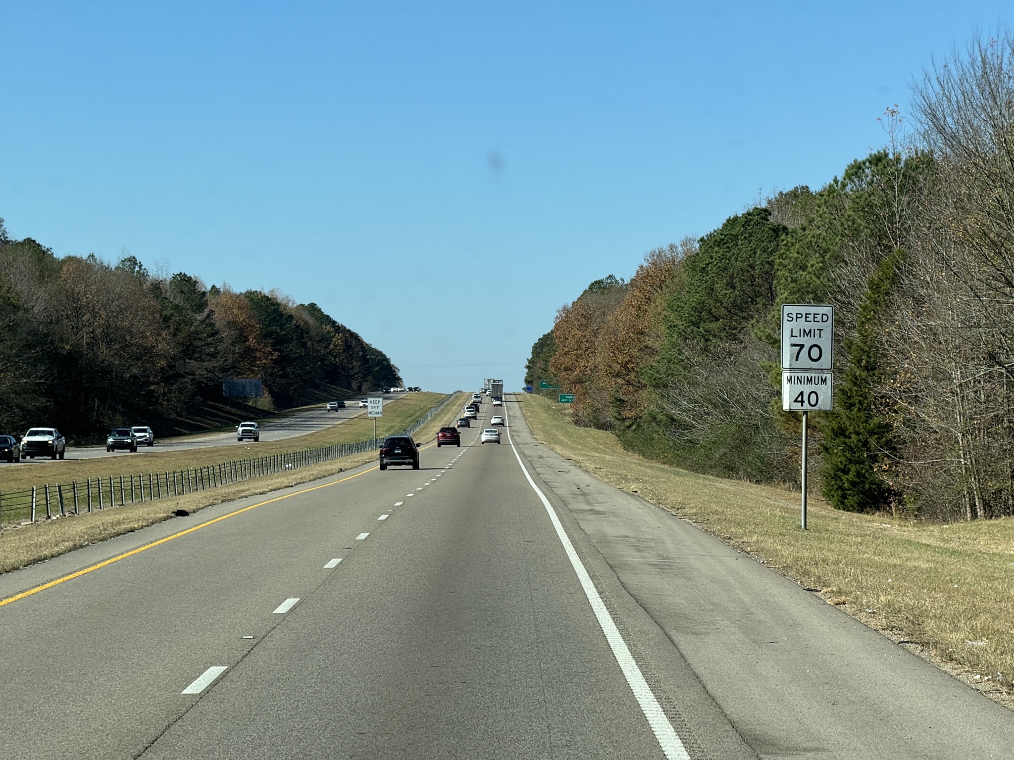 Minimum speed sign