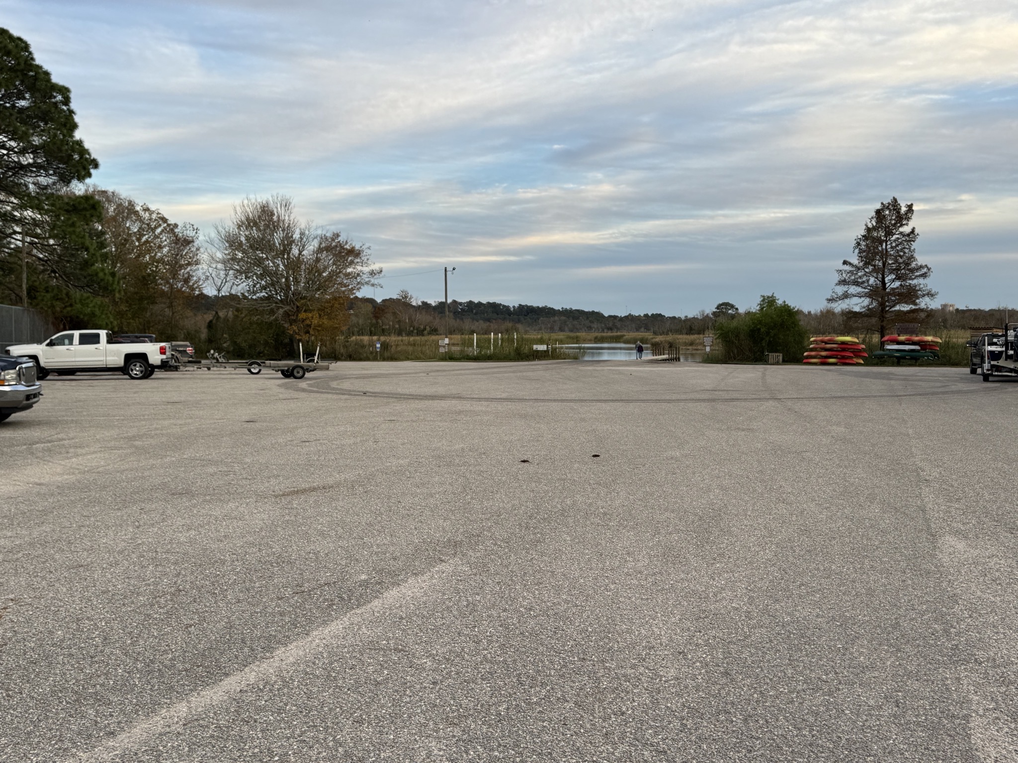 Boat ramp area