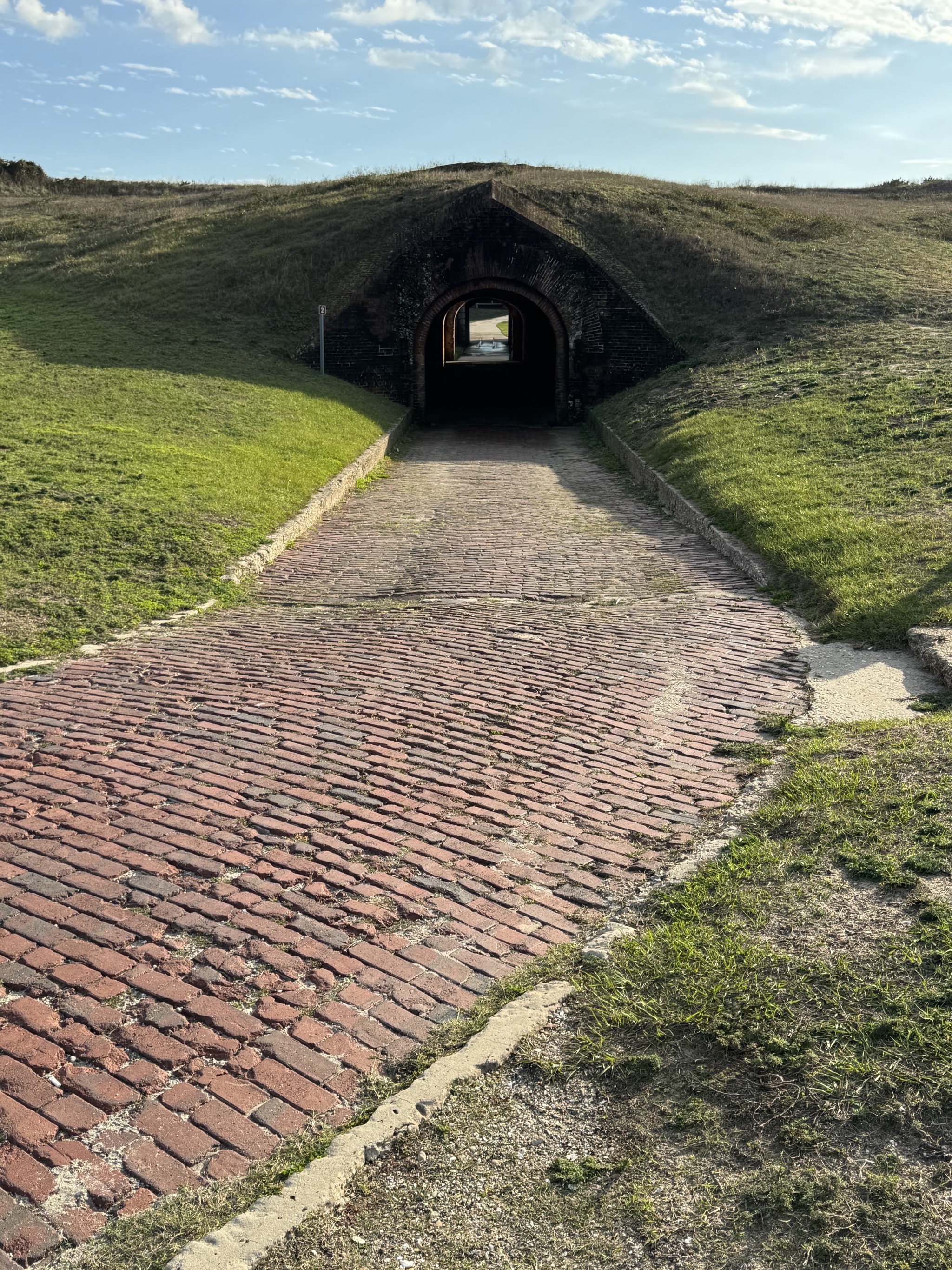 Tunnel into fort
