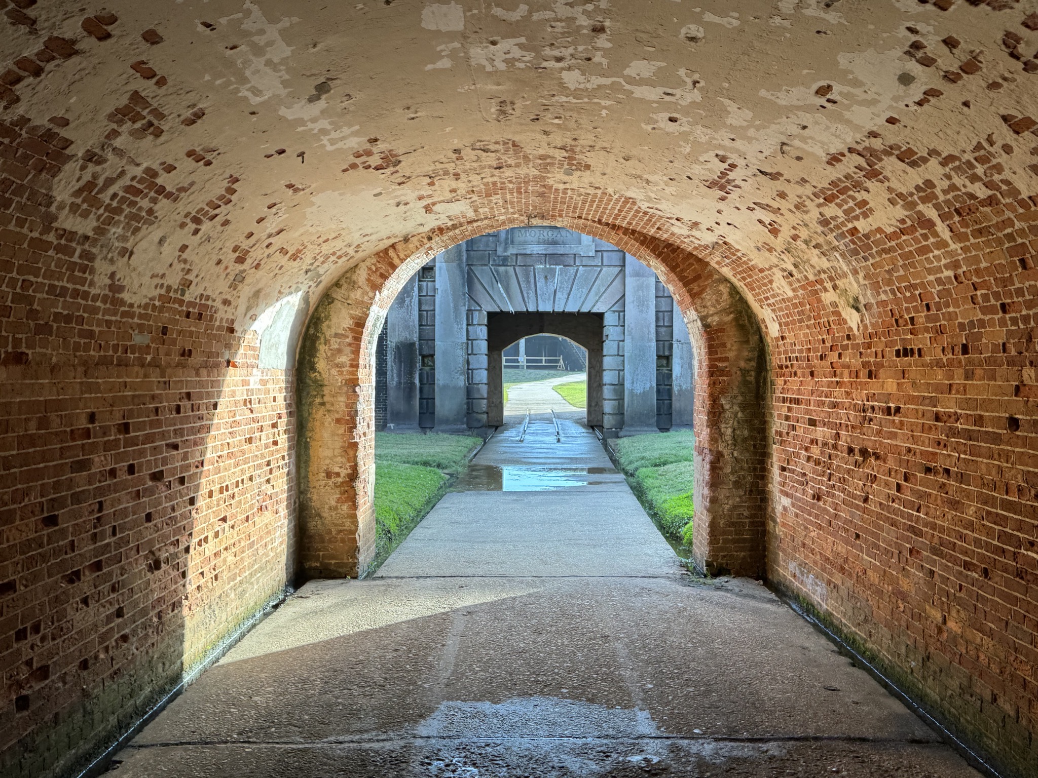 Tunnel into fort