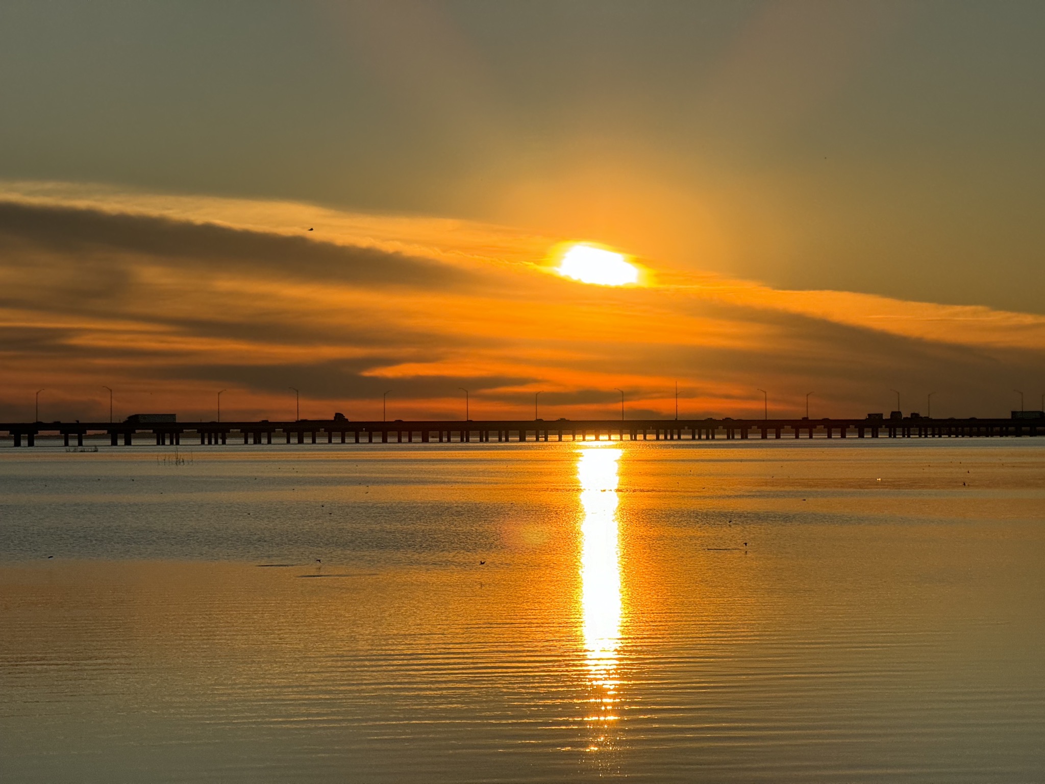 Sunset from fishing pier