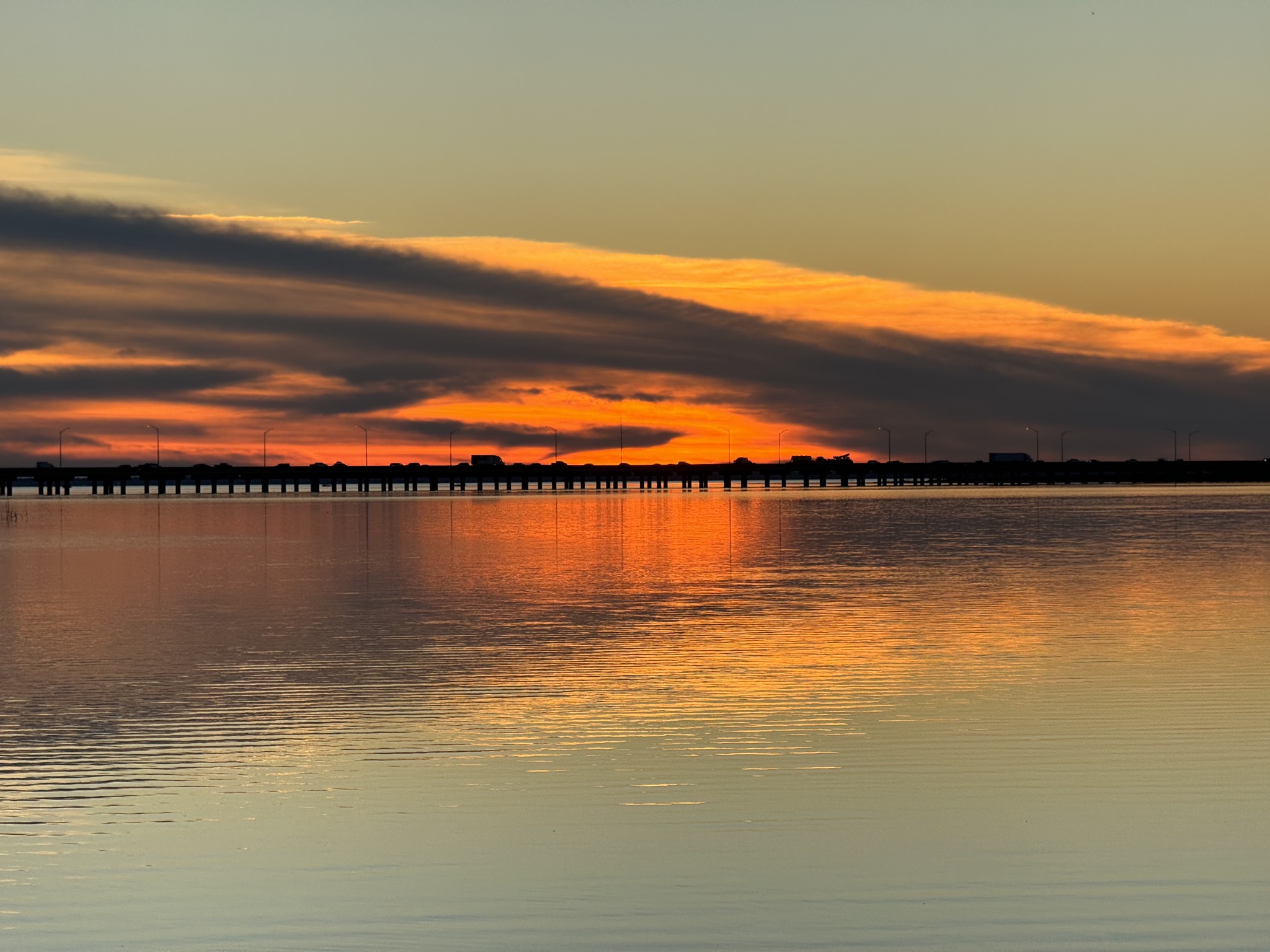 Sunset from fishing pier