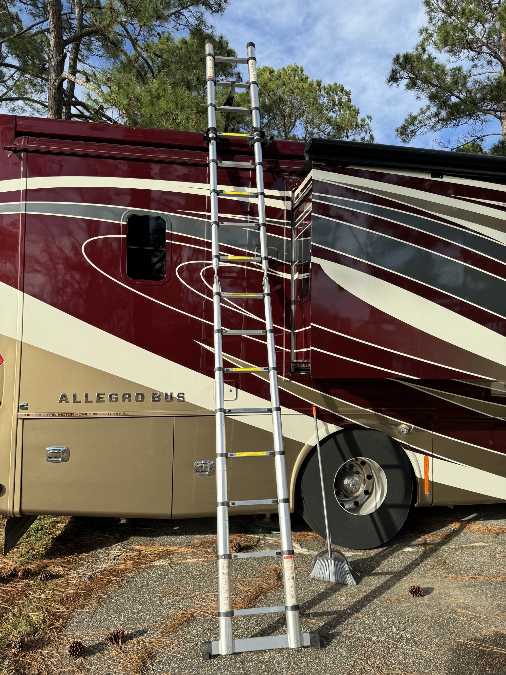 Ladder on our coach