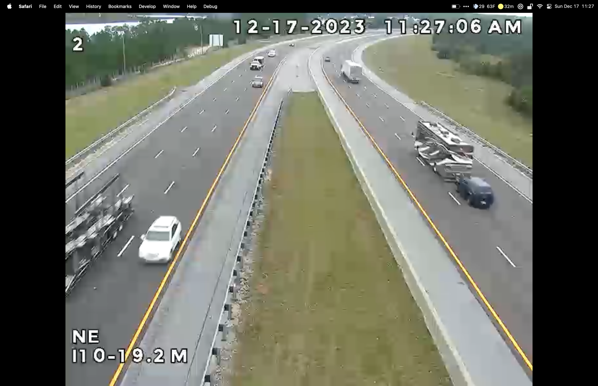 Our coach via traffic cam
