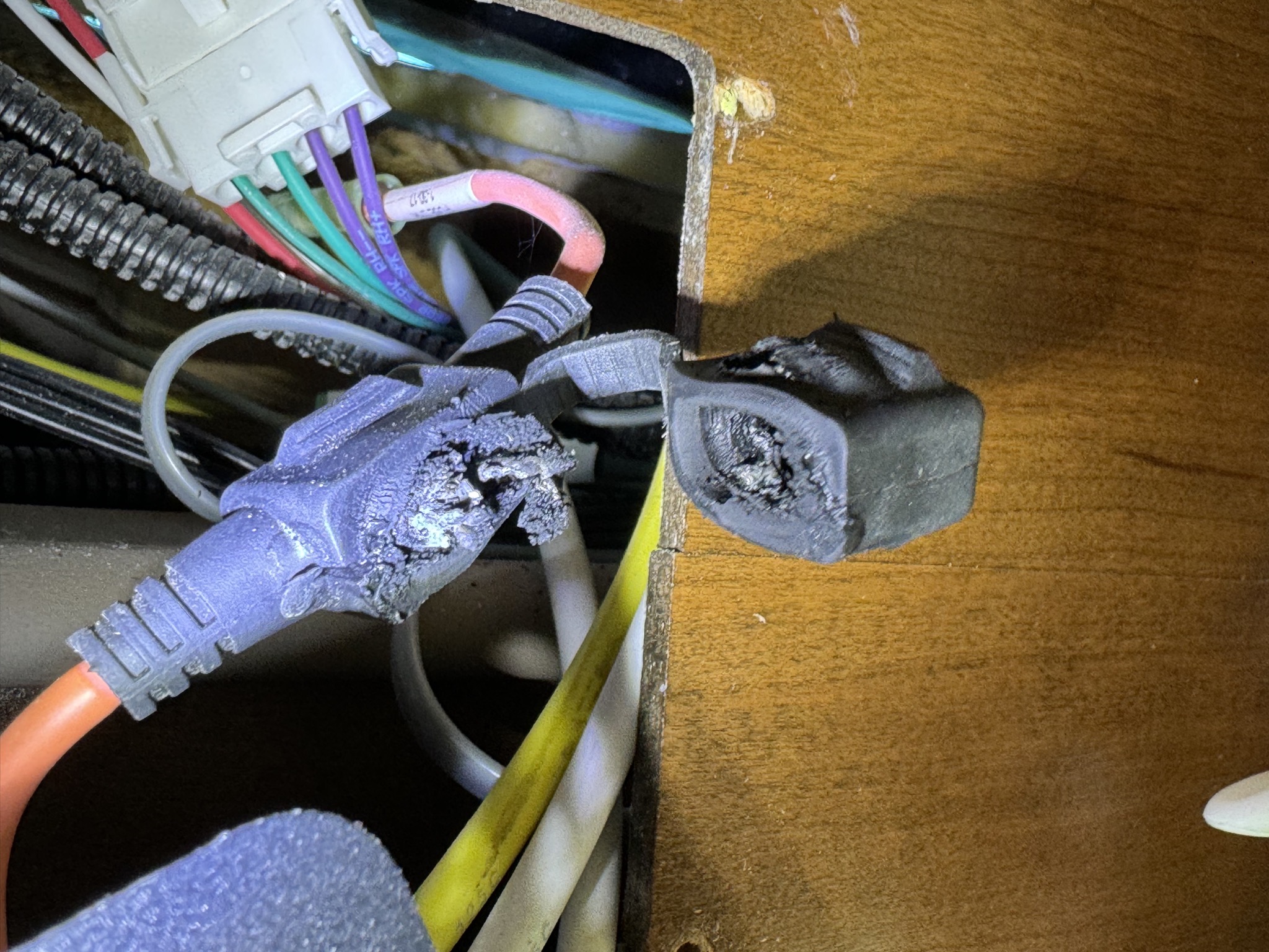 Melted fuse