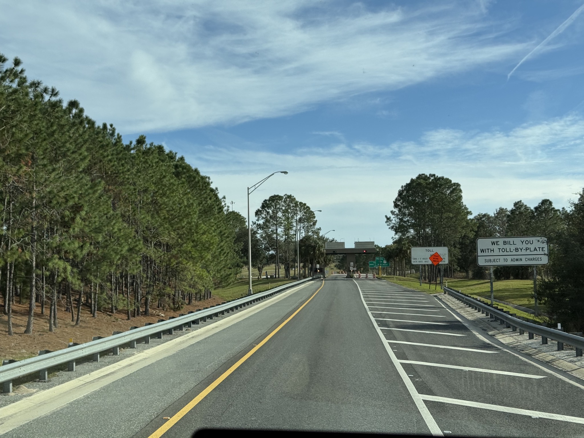 Toll at exit