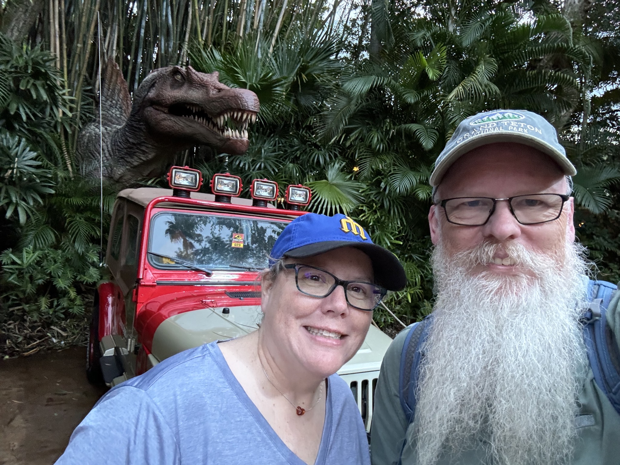 Dinosaur selfie