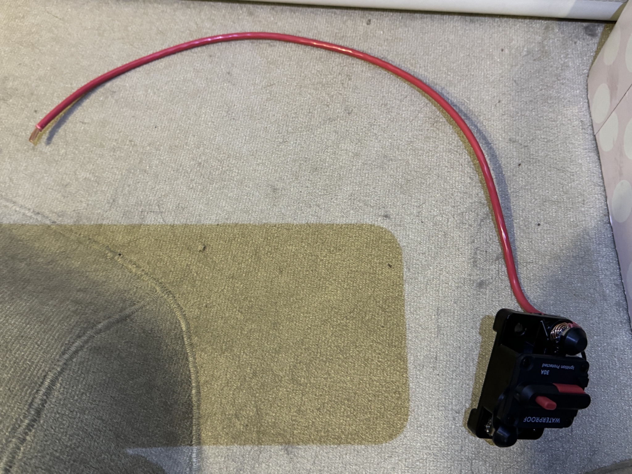 Breaker with wire