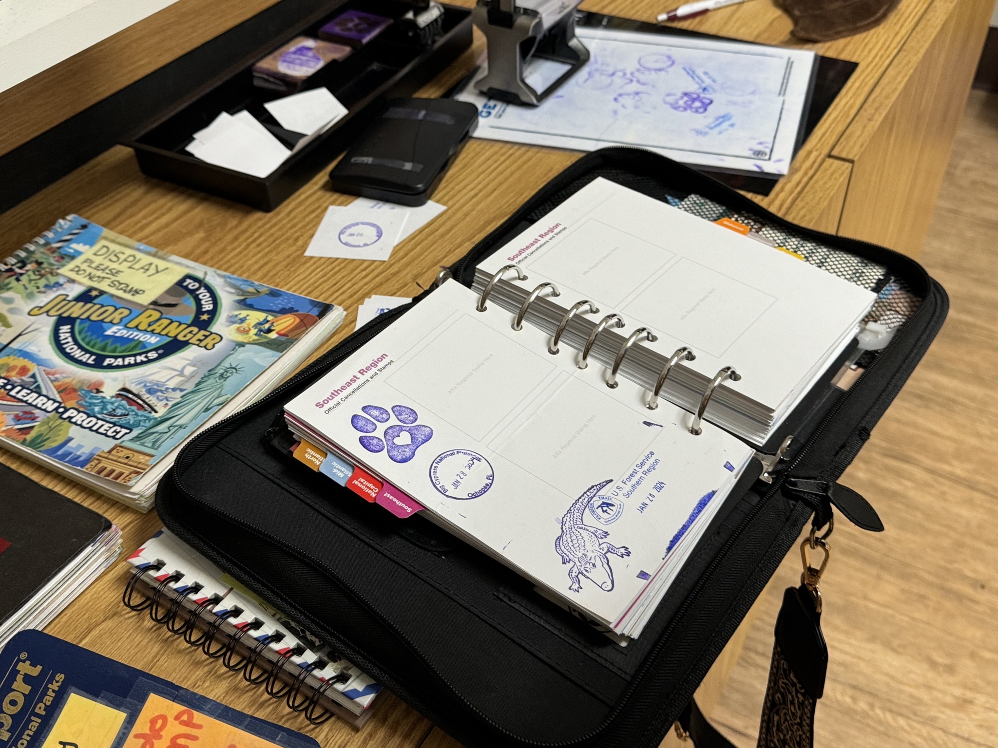 Passport stamps