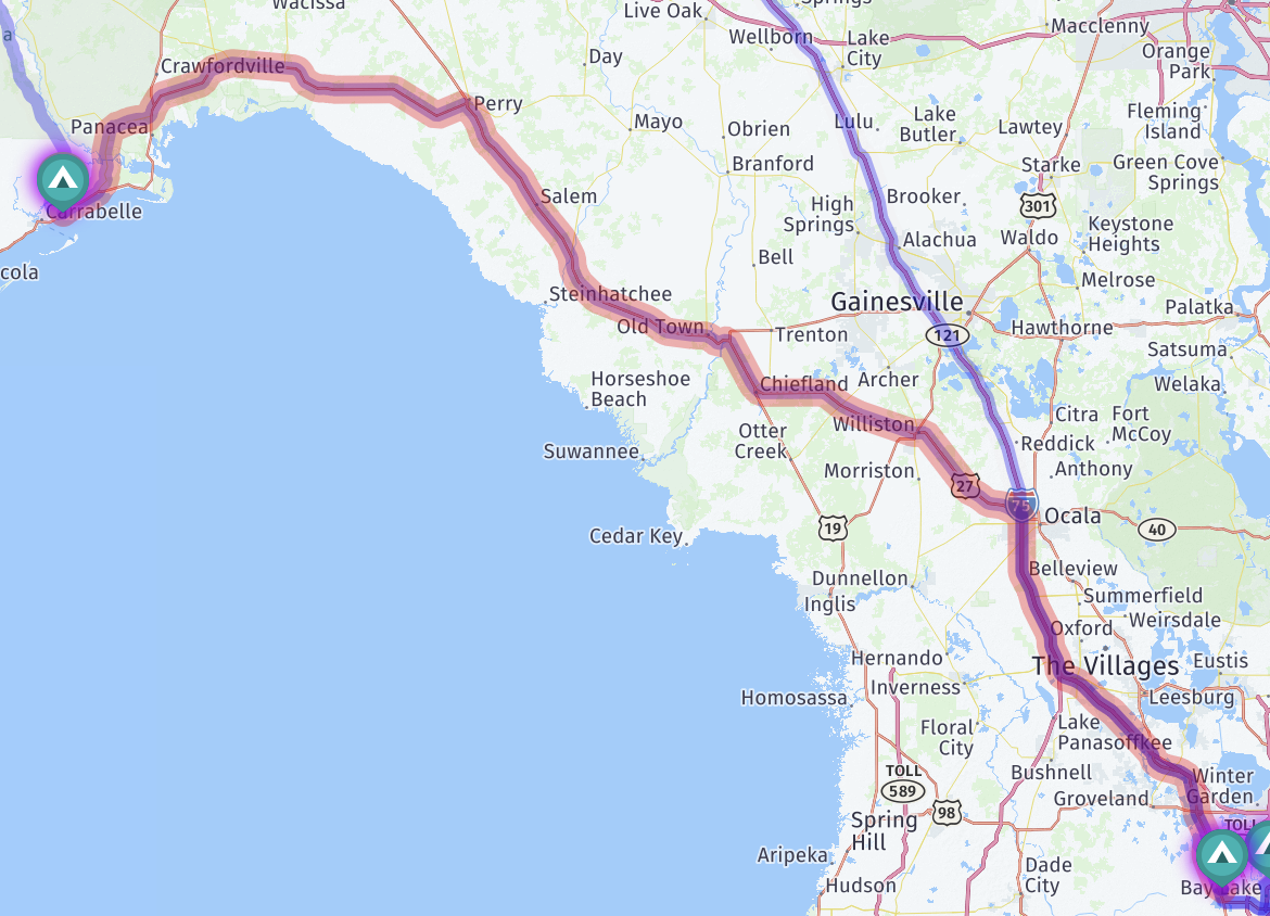 Map route