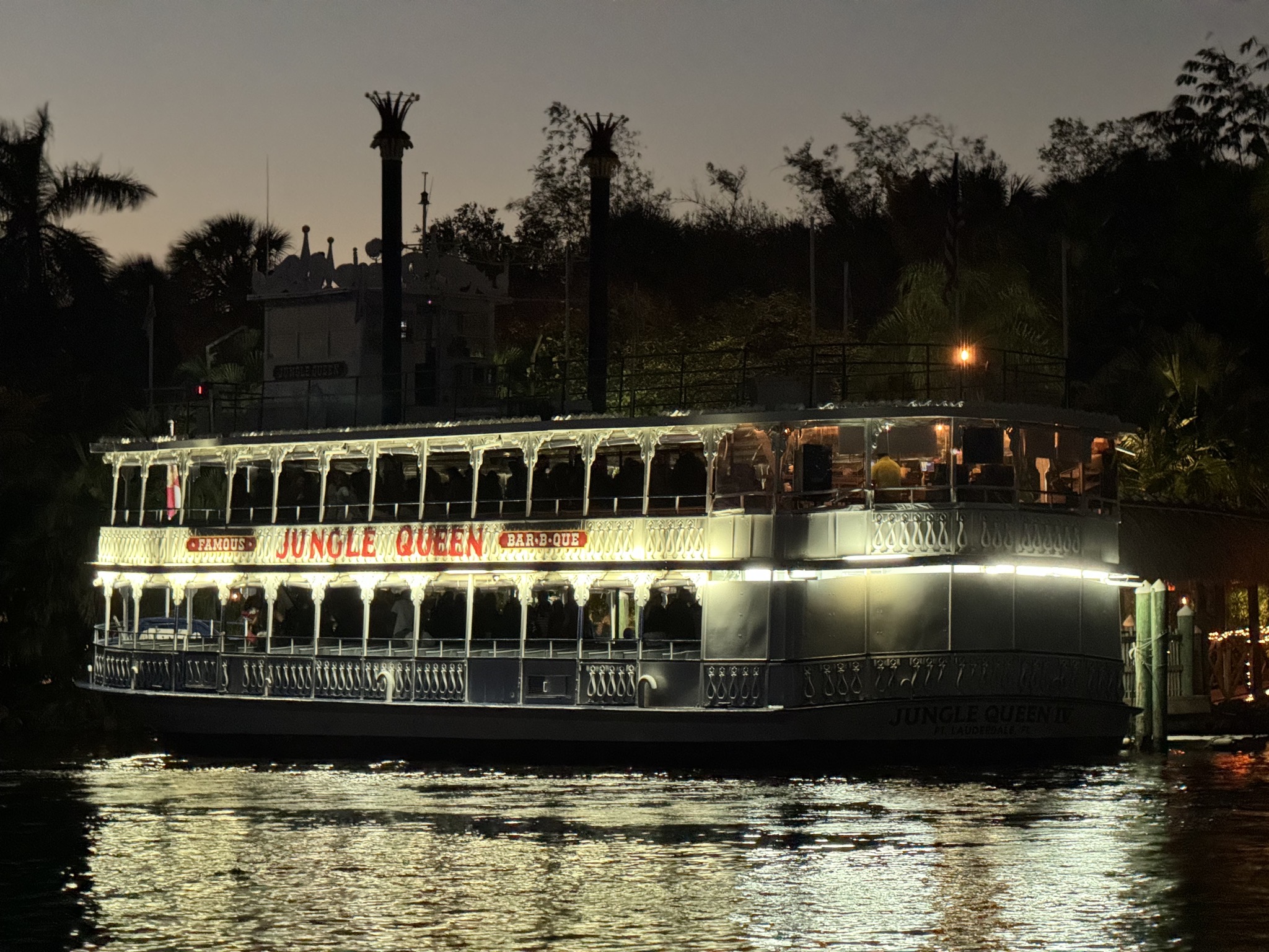 Party boat across the canal