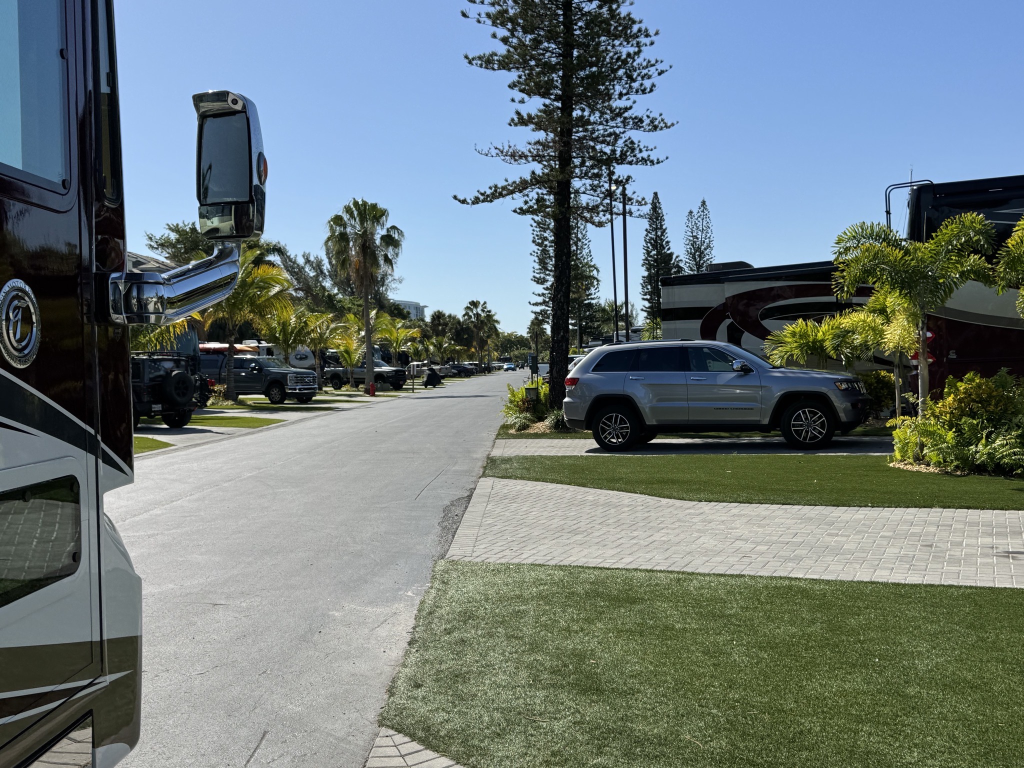 Leaving resort