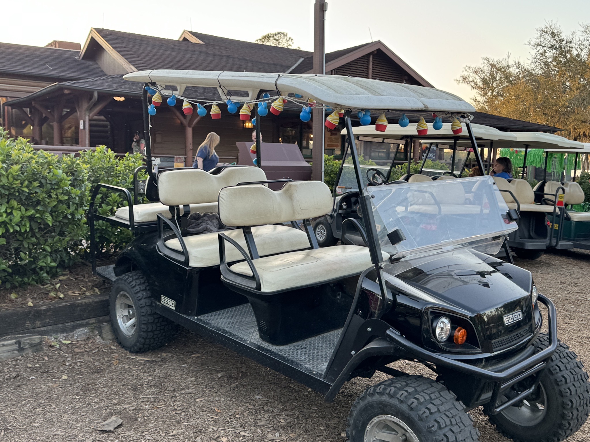 Decorated golf carts