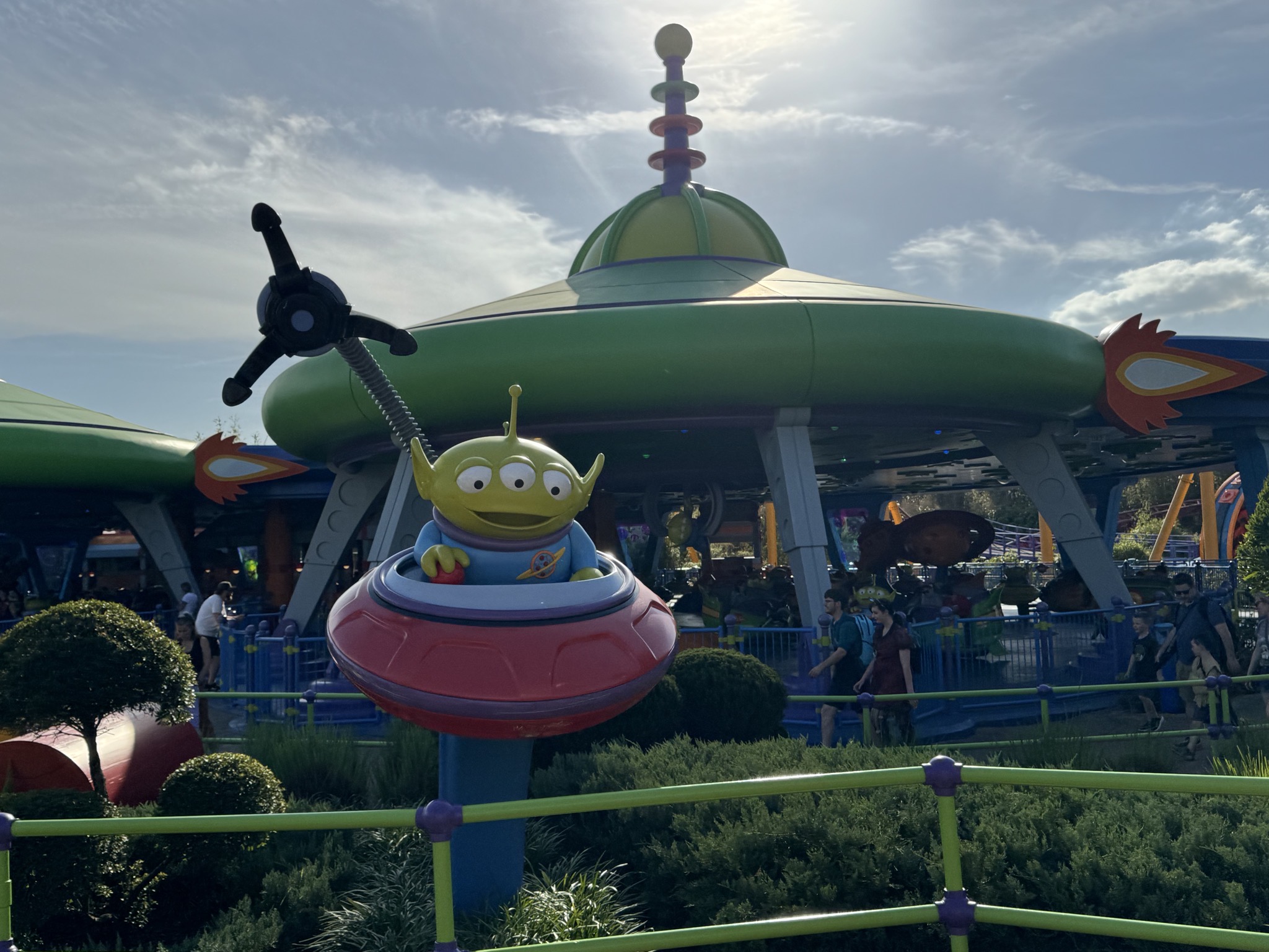 Alien Swirling Saucers