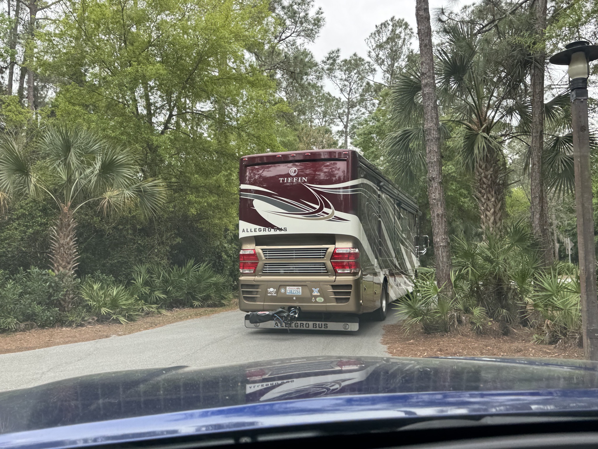 Leaving campground