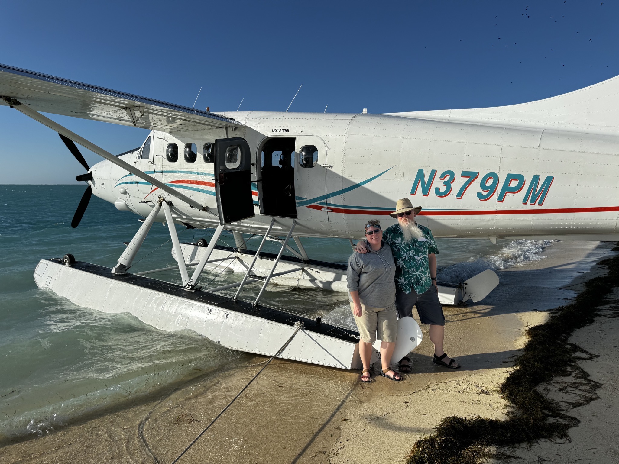 Us in front of the plane