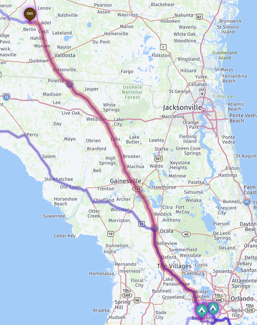 Route map