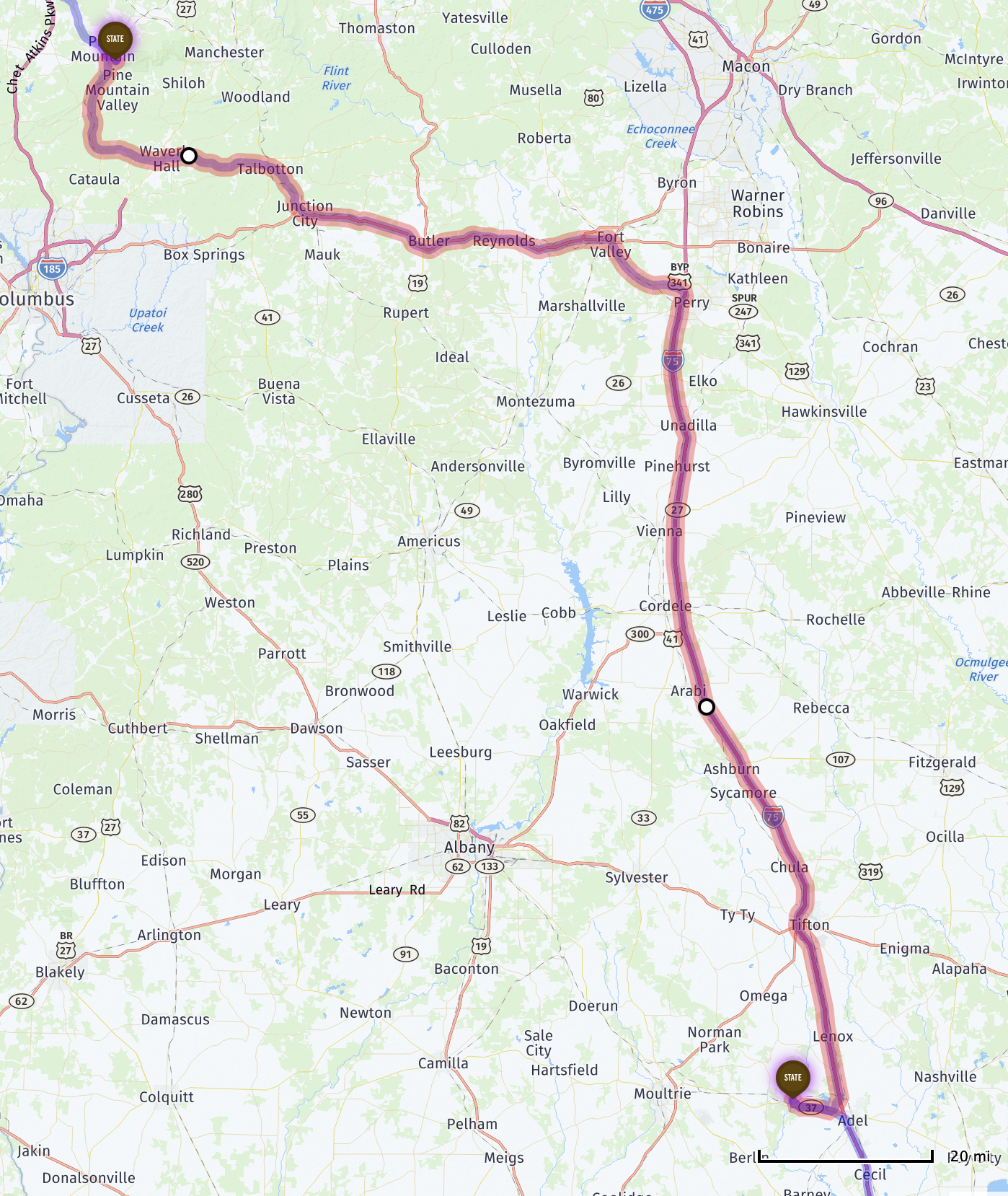 Route map